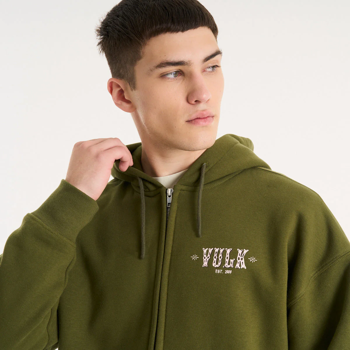 Campera Canguro Vulk Dallas Ziphood Green - Image 6