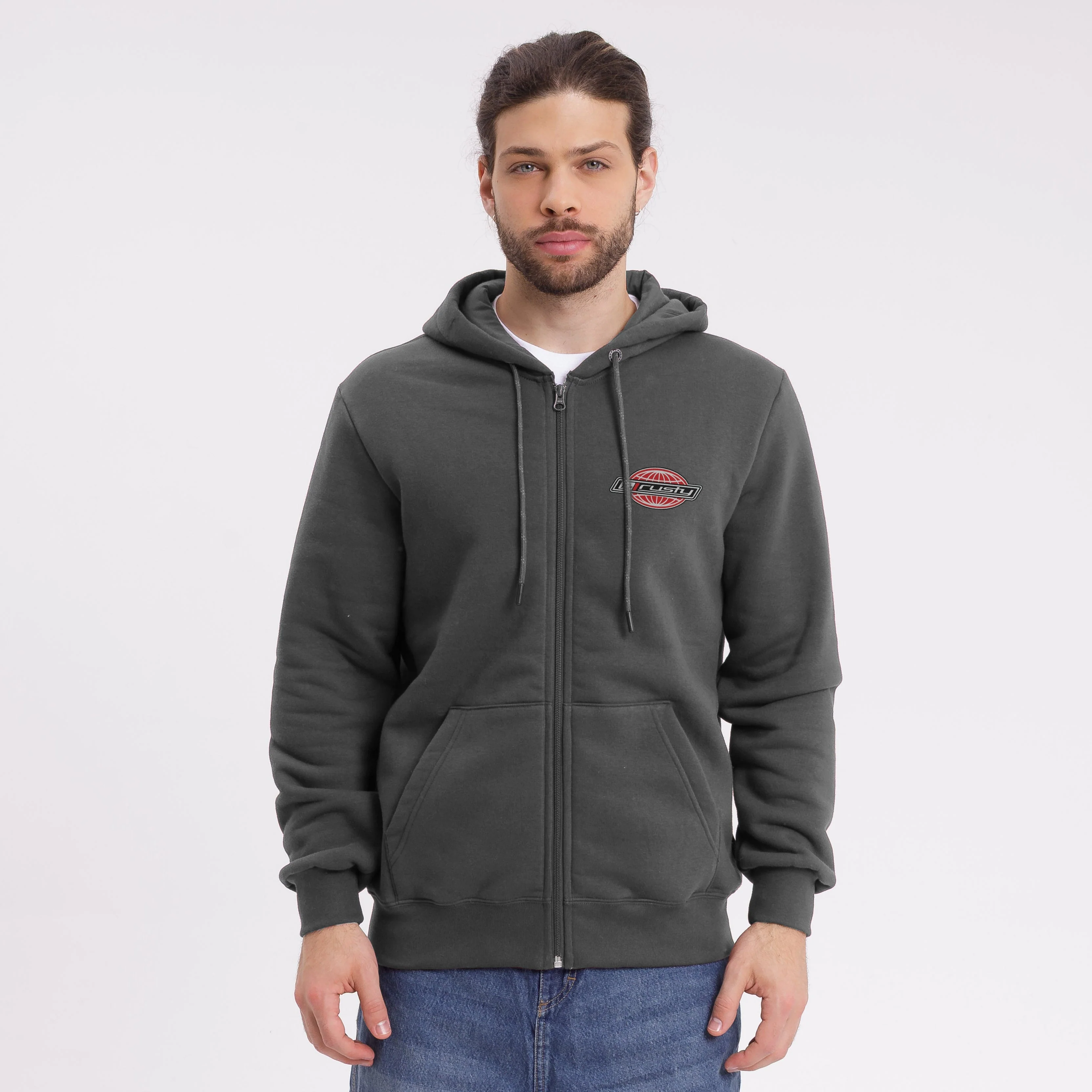 Campera Canguro Rusty World Tour Zh* Grey Graphite