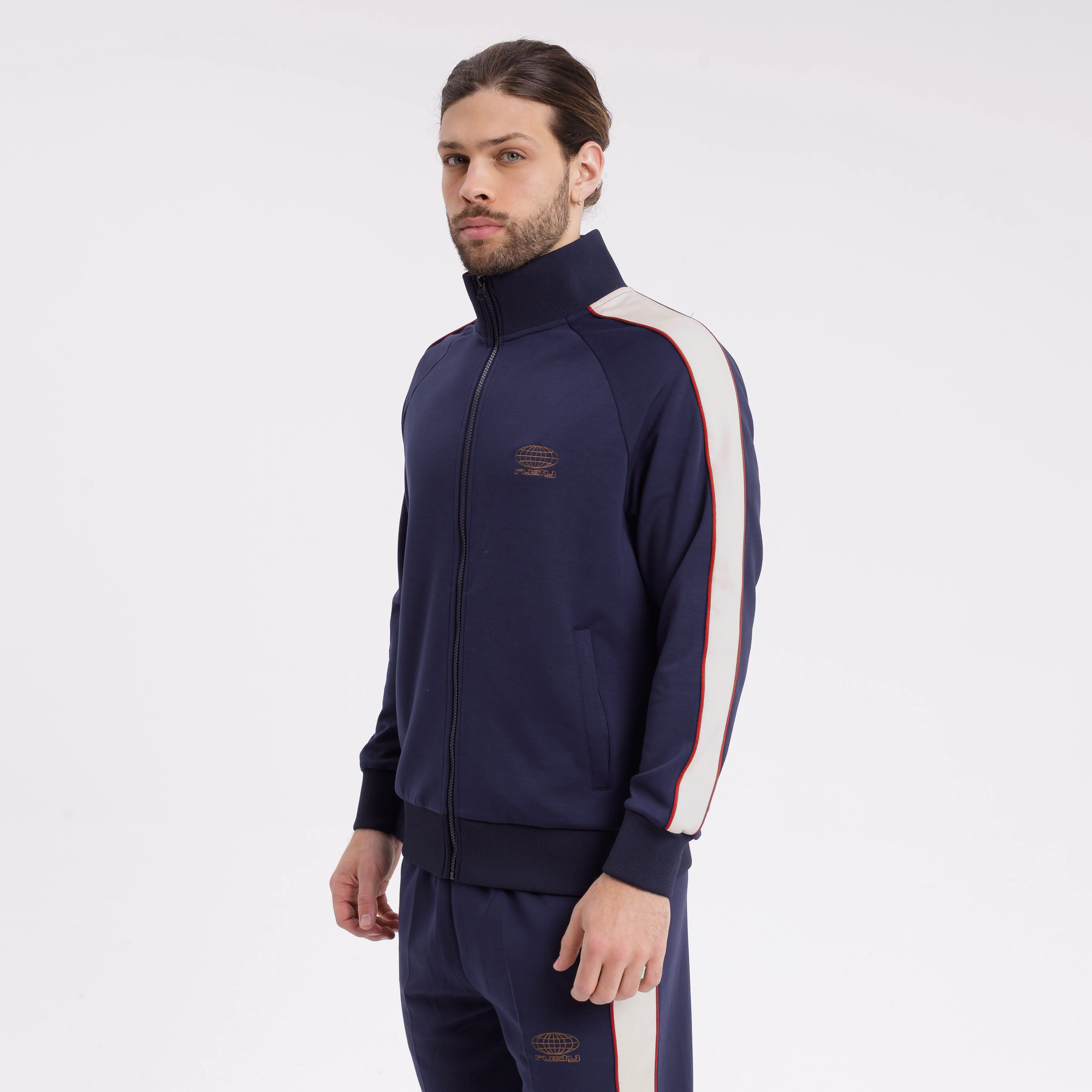 Campera Canguro Rusty Lykke Zip Hood Navy