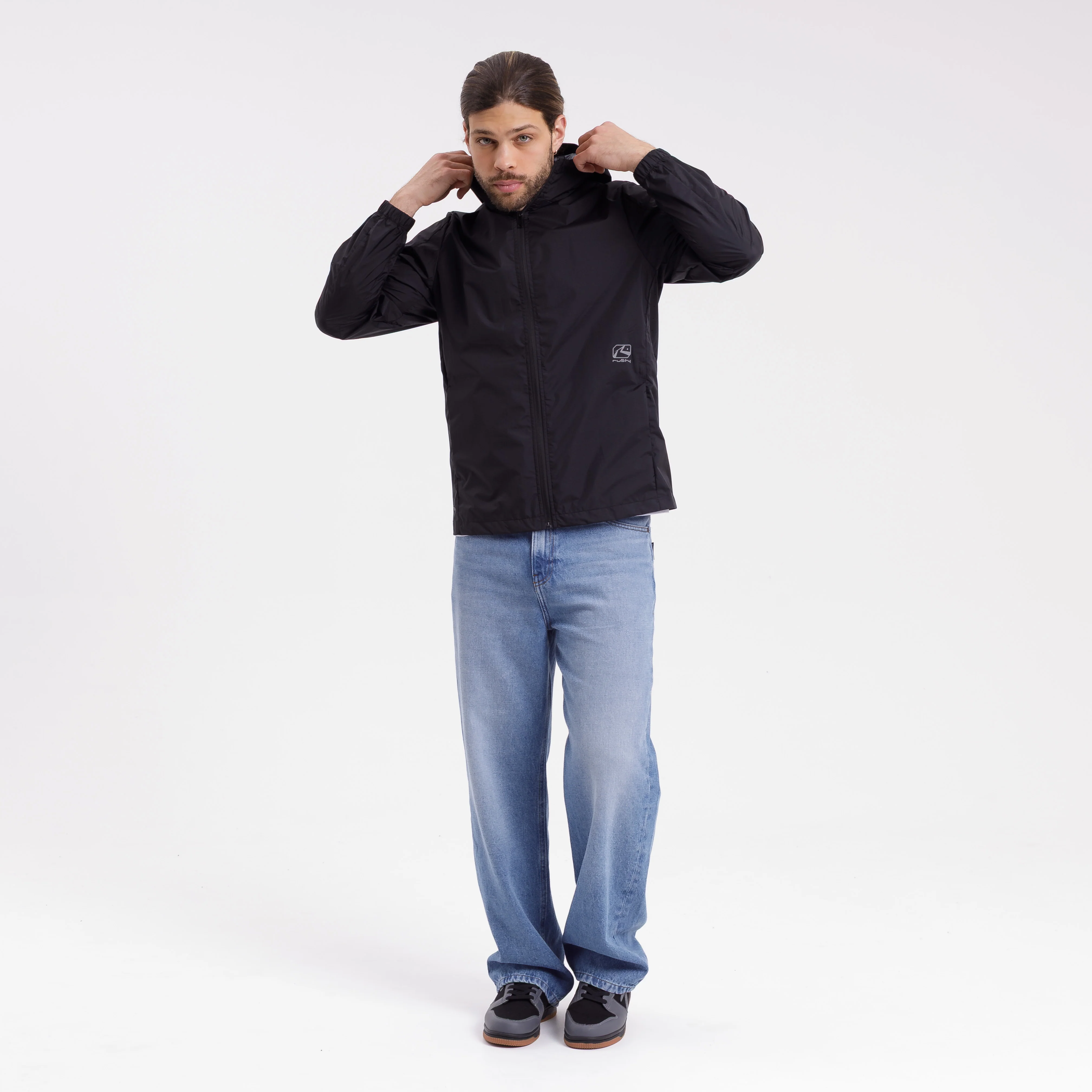 Campera Liviana Rusty No Fear Windbreaker Black