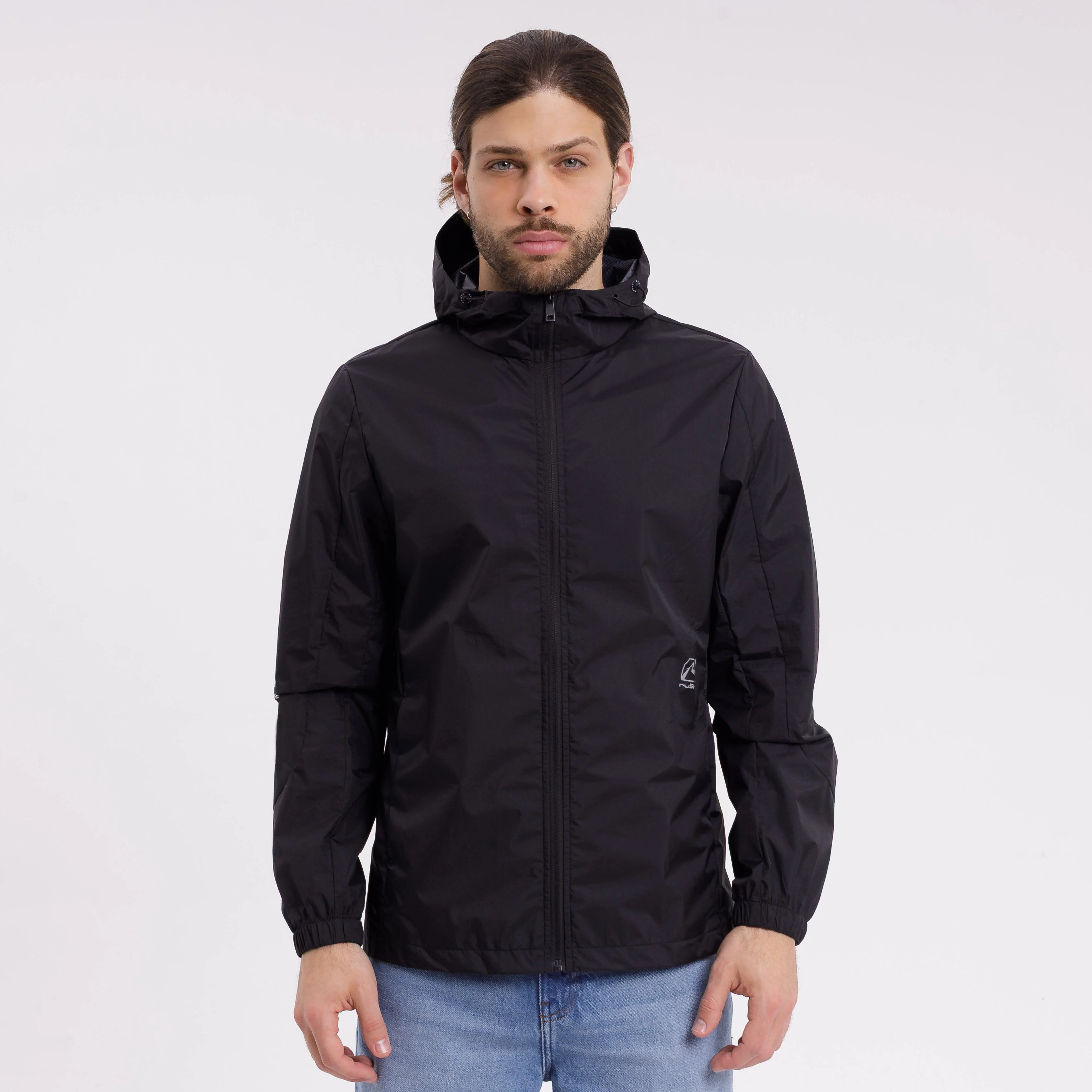 Campera Liviana Rusty No Fear Windbreaker Black - Image 2