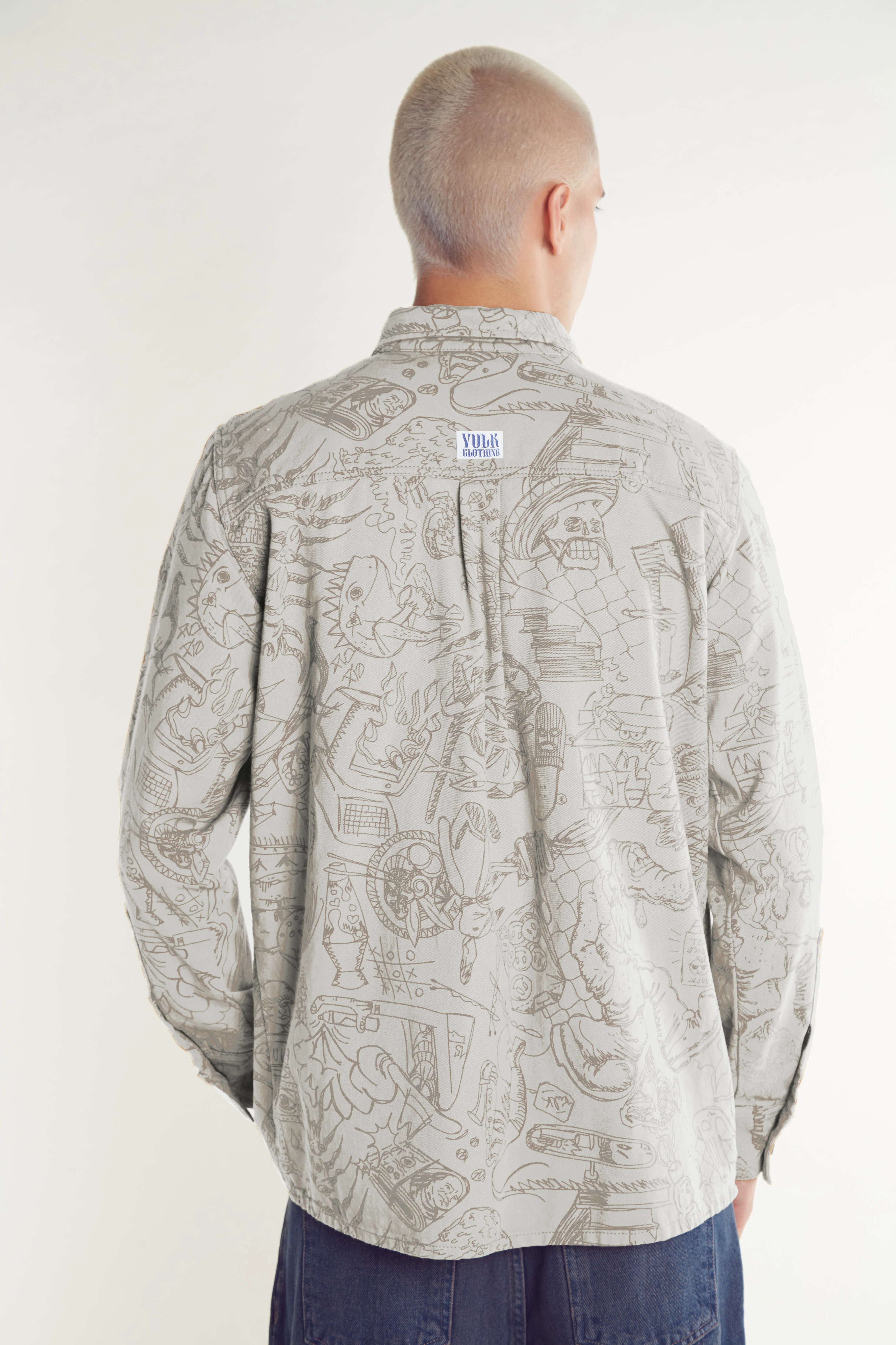 Campera Liviana Vulk Demency Overshirt Sand - Image 3