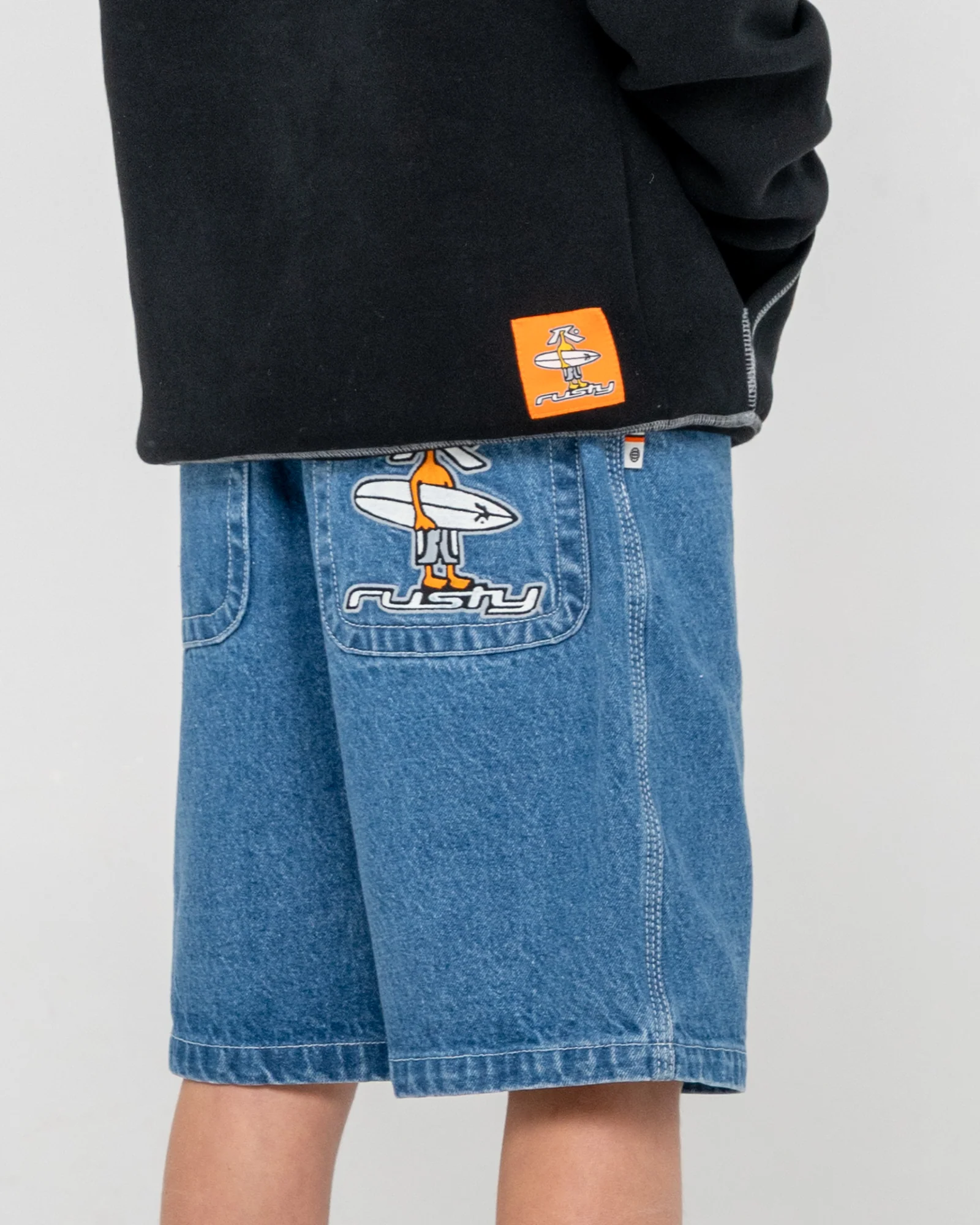 Canguro Rusty Dr. Dot Hooded Fleece Boys Black - Image 5