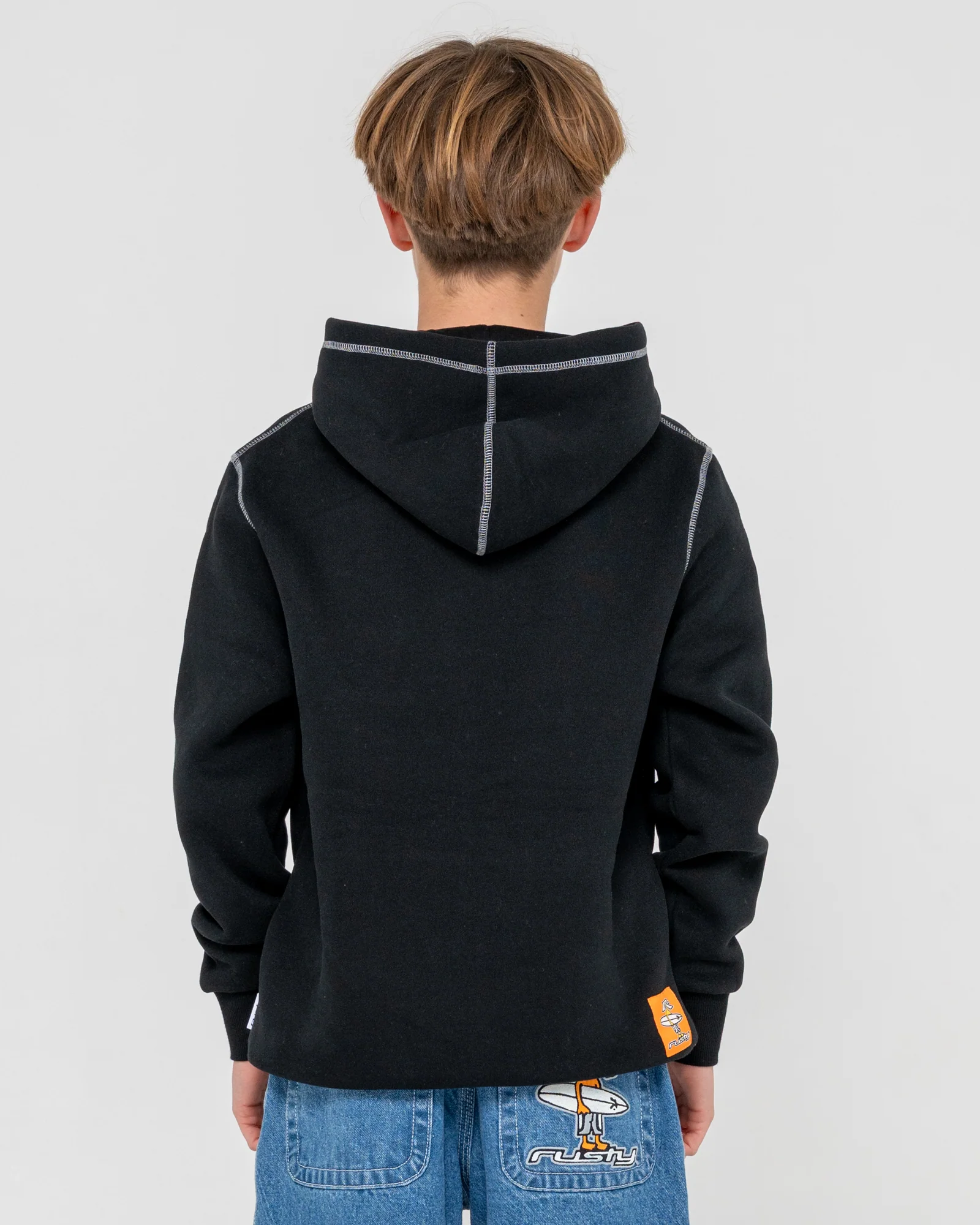 Canguro Rusty Dr. Dot Hooded Fleece Boys Black - Image 6