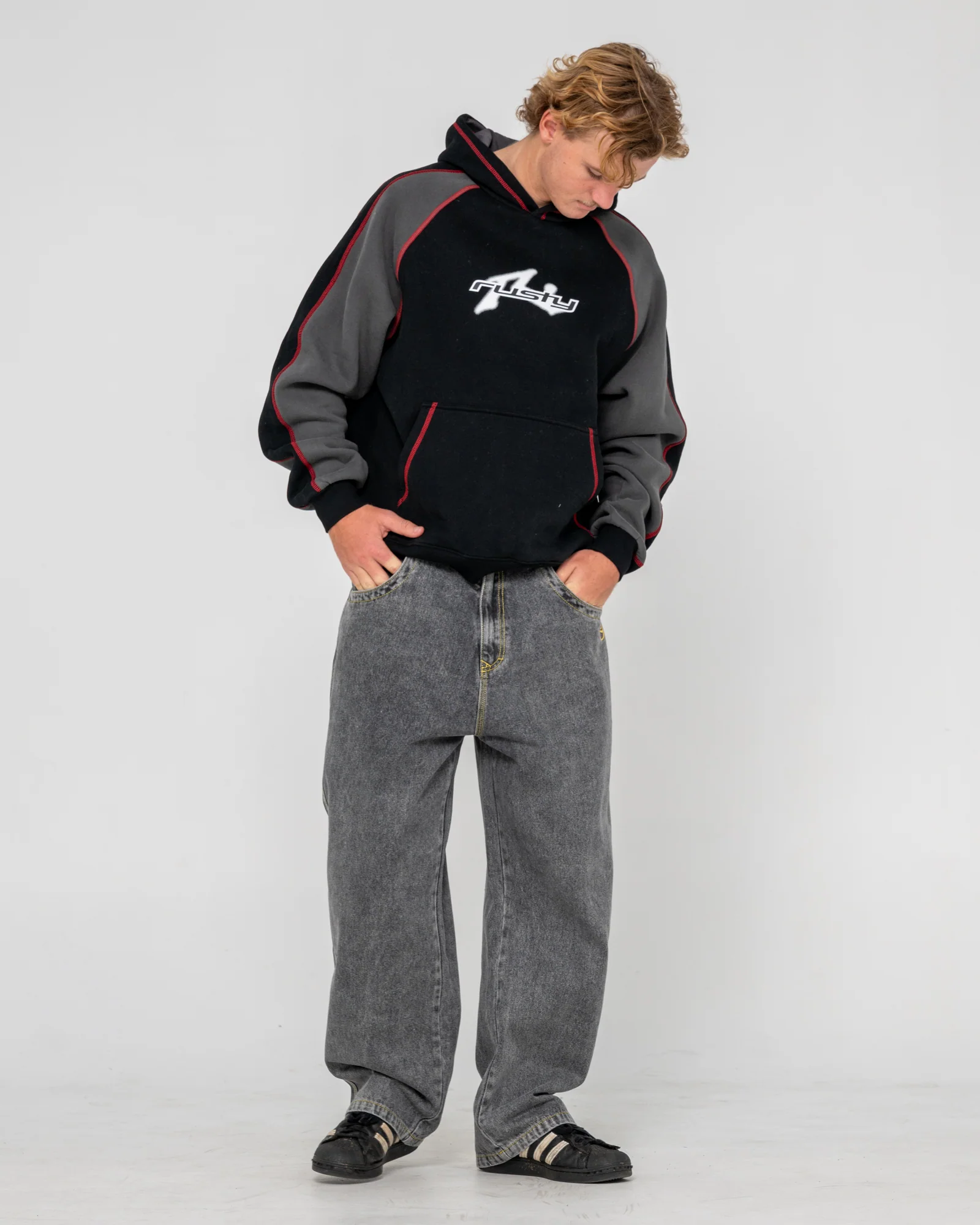 Canguro Rusty Paneka Hooded Fleece Black - Image 3