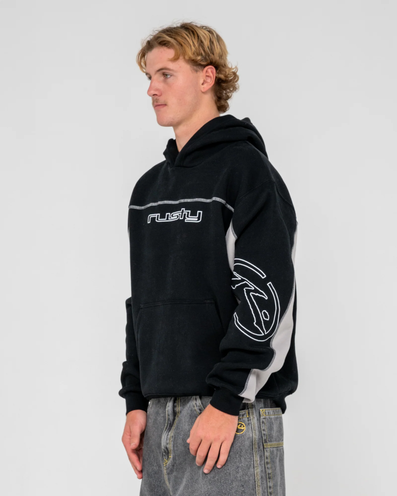 Canguro Rusty Titan Hooded Fleece Black - Image 2