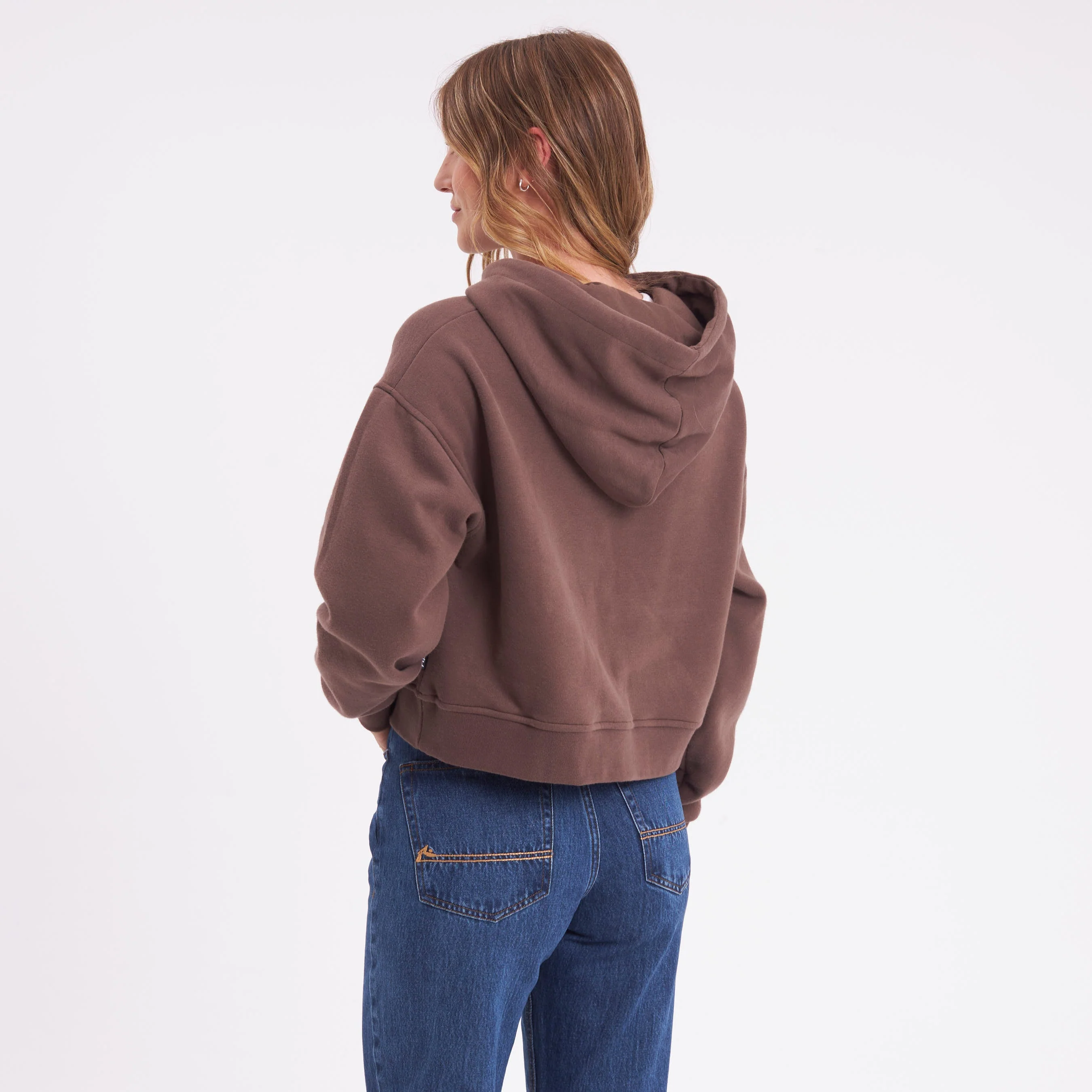 Canguro Rusty Little While Crop Hood Ld Chestnuit - Image 4