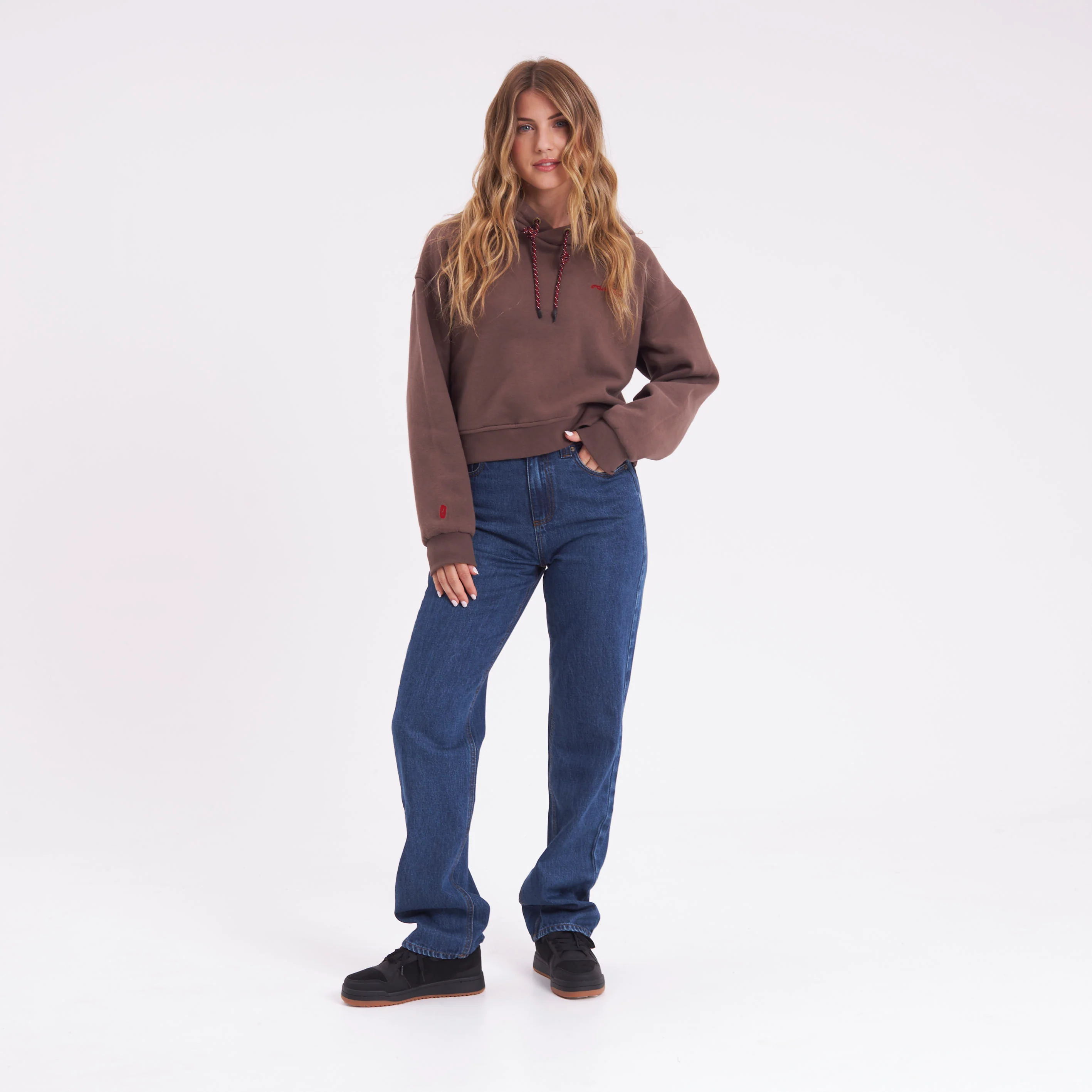 Canguro Rusty Little While Crop Hood Ld Chestnuit - Image 5