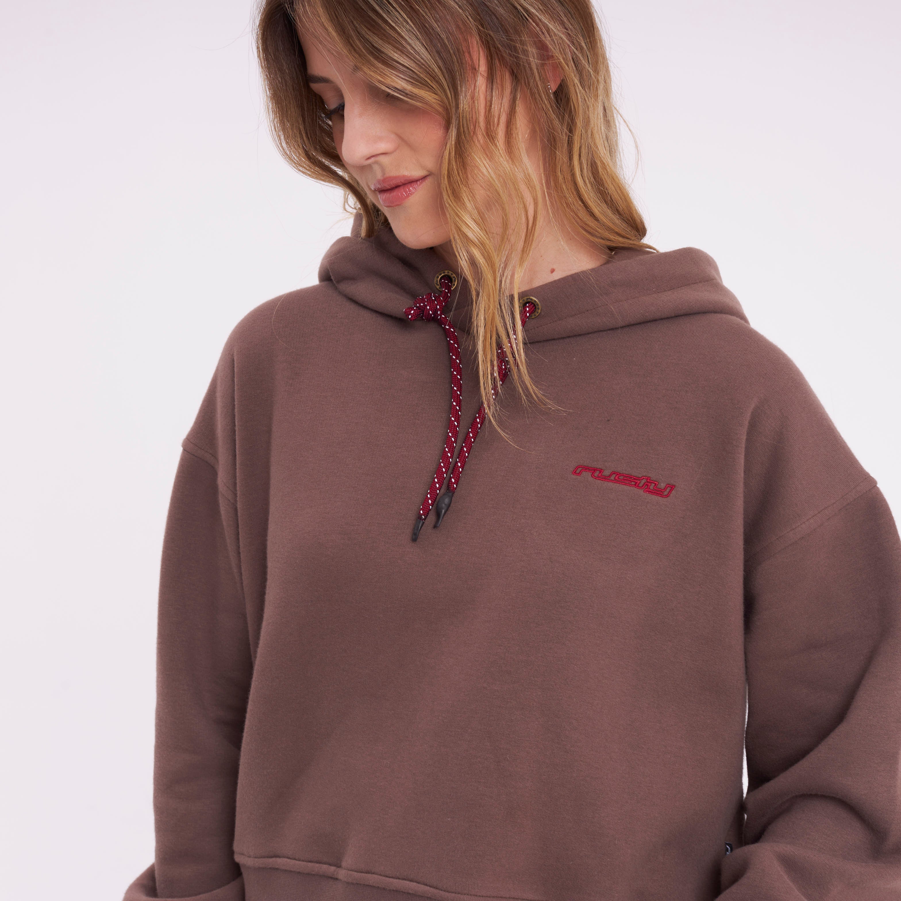 Canguro Rusty Little While Crop Hood Ld Chestnuit - Image 6