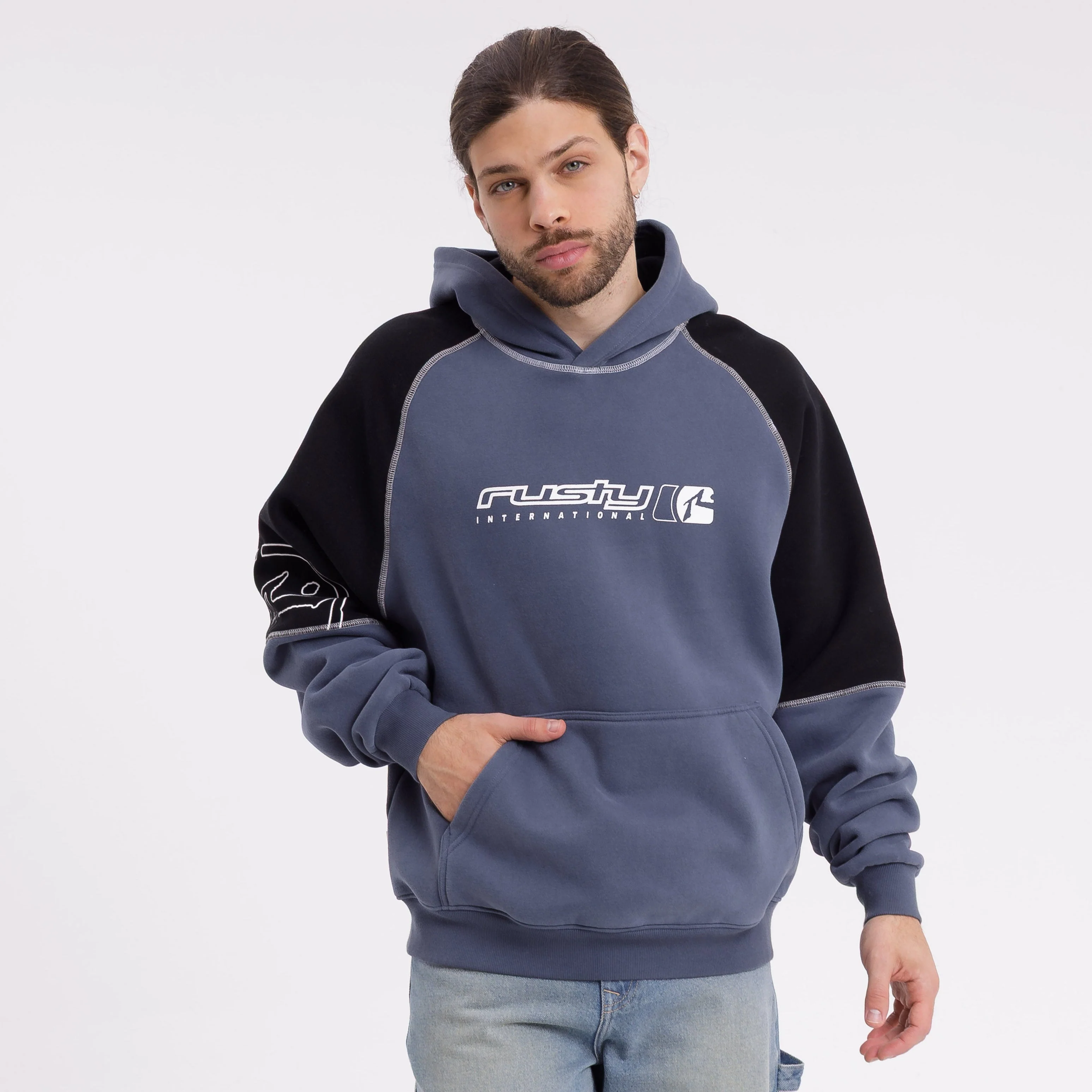 Canguro Rusty Incognito Hooded Fleece* China Blue - Image 2