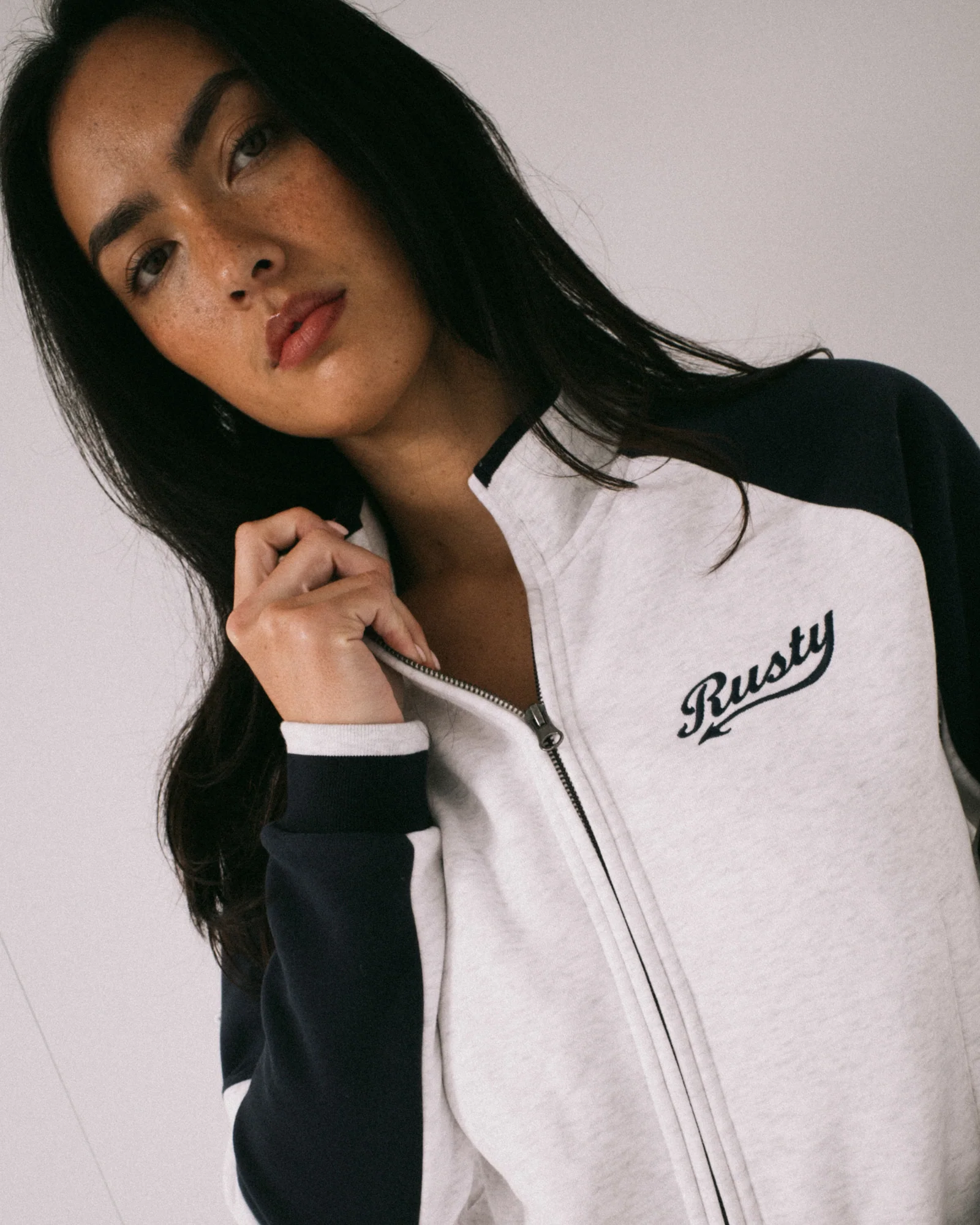 Canguro Rusty Day Dreamer Funnel Neck Fleece Ecru Marle - Image 3