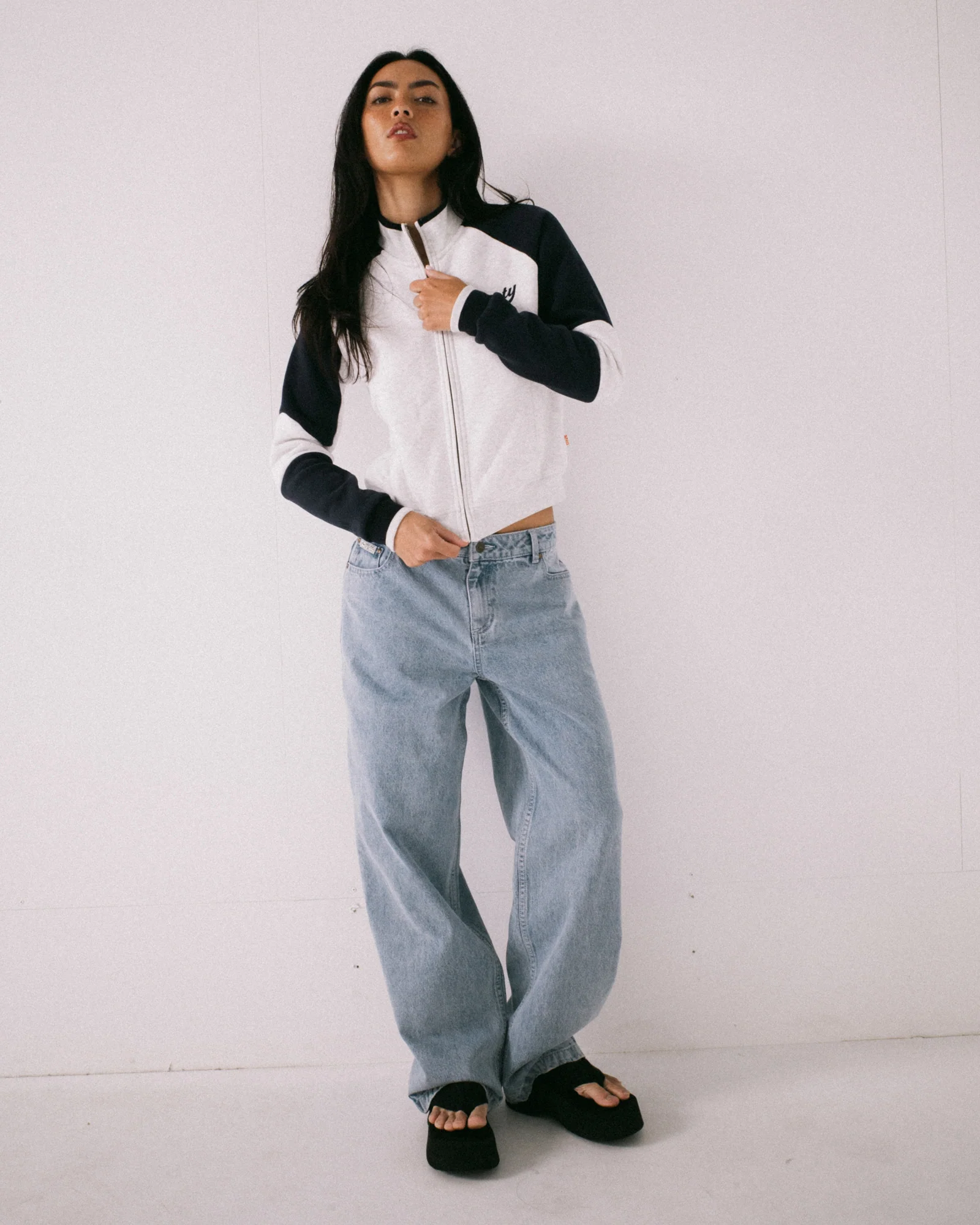 Canguro Rusty Day Dreamer Funnel Neck Fleece Ecru Marle - Image 4