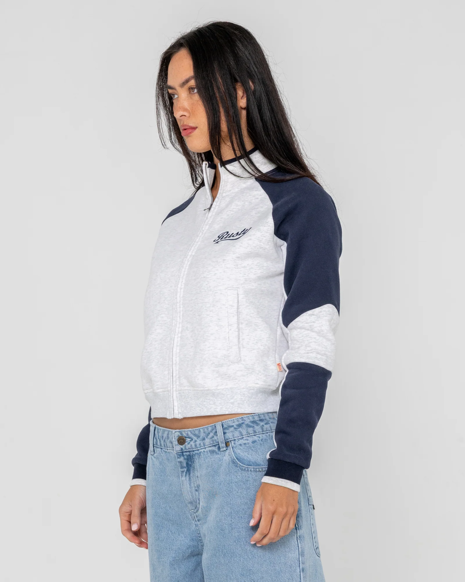 Canguro Rusty Day Dreamer Funnel Neck Fleece Ecru Marle - Image 5