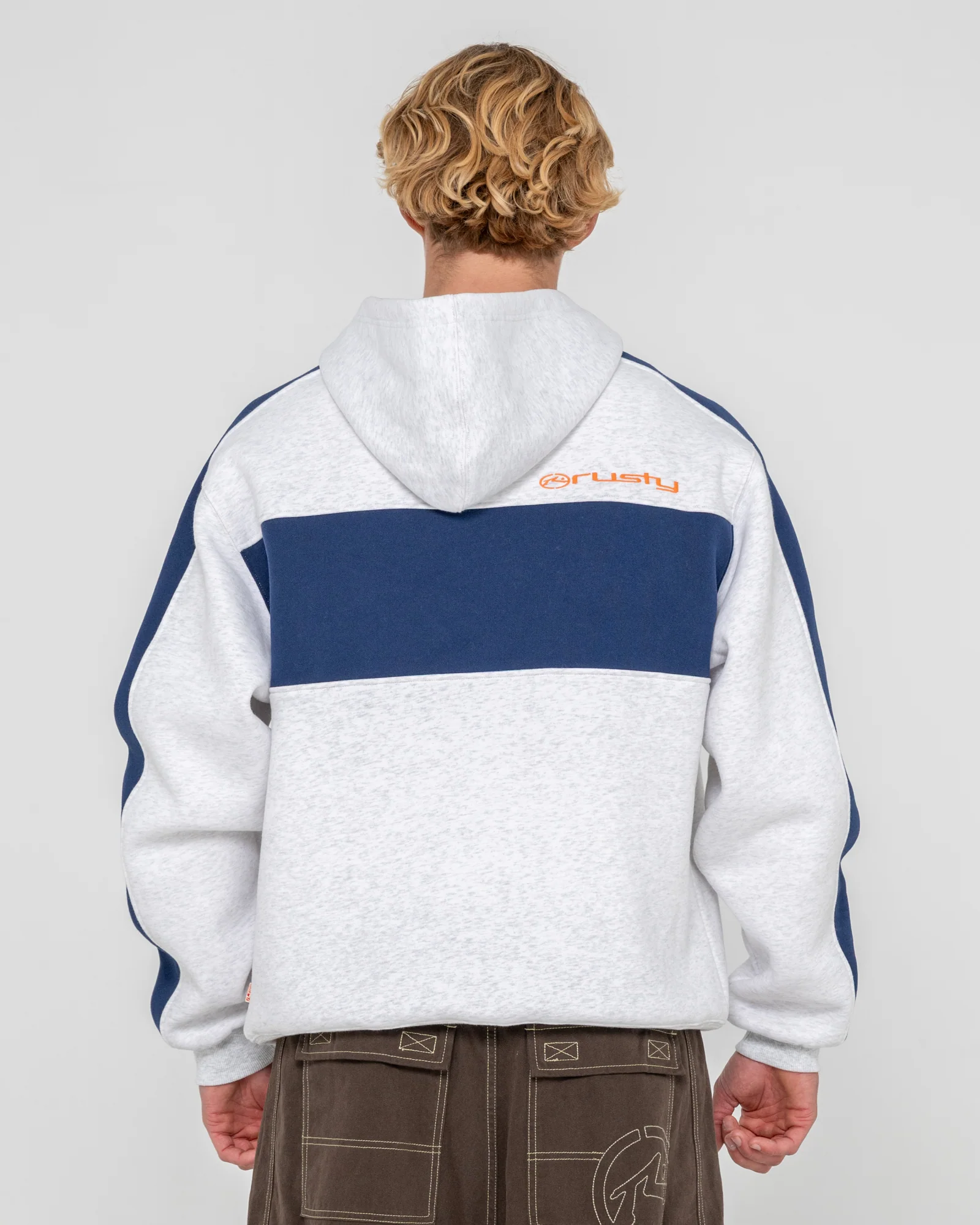 Canguro Rusty Kill Switch Hooded Fleece Ecru Marle - Image 4