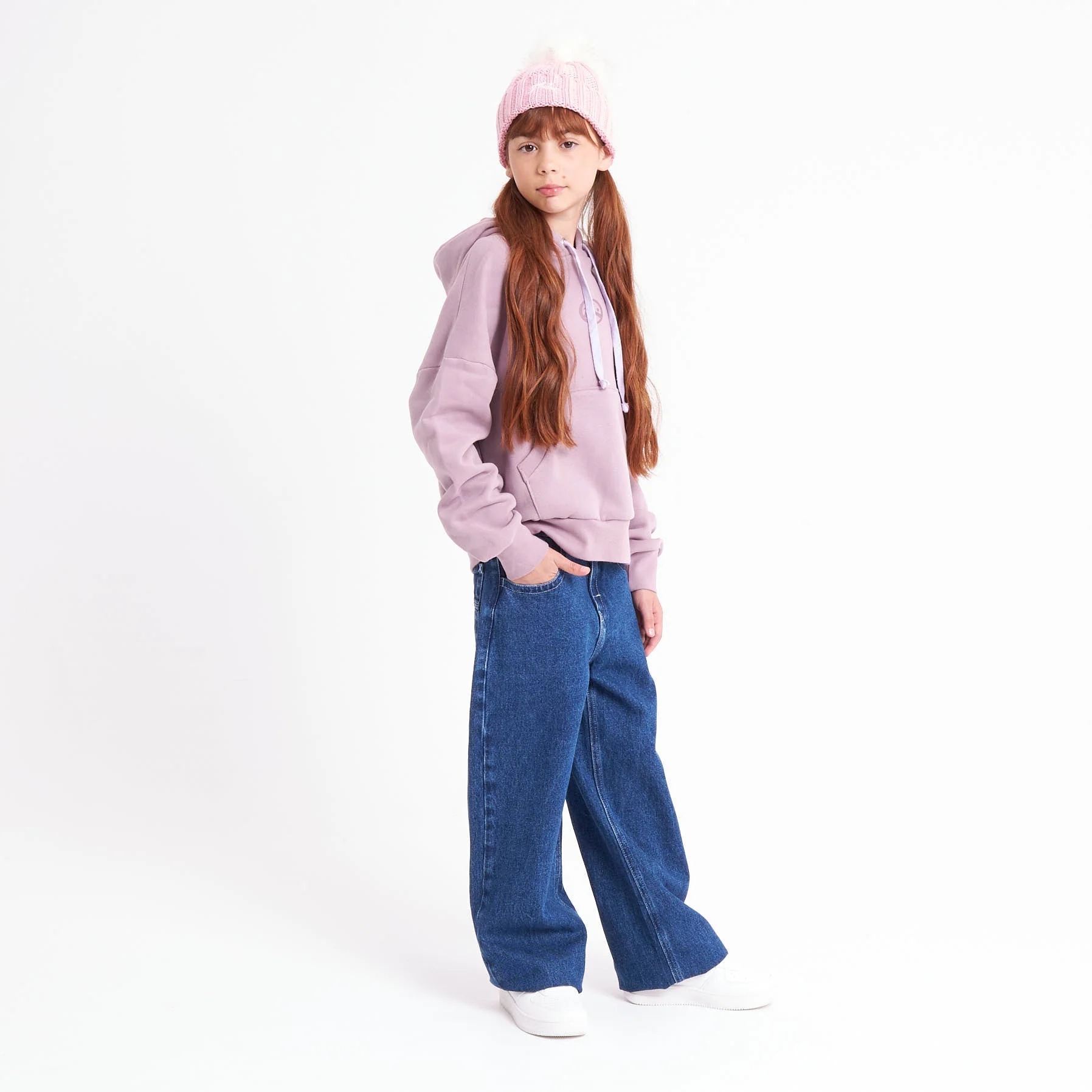 Canguro Rusty Rusty Essential Relaxed Hood Girls Elderberry - Image 5