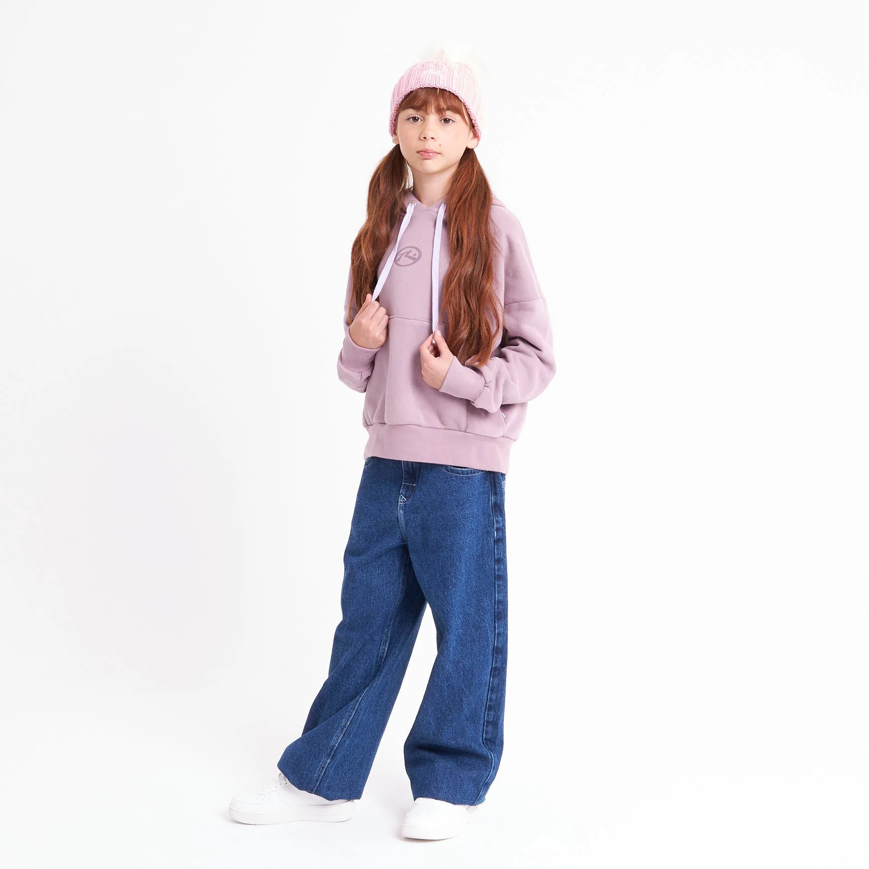 Canguro Rusty Rusty Essential Relaxed Hood Girls Elderberry - Image 6