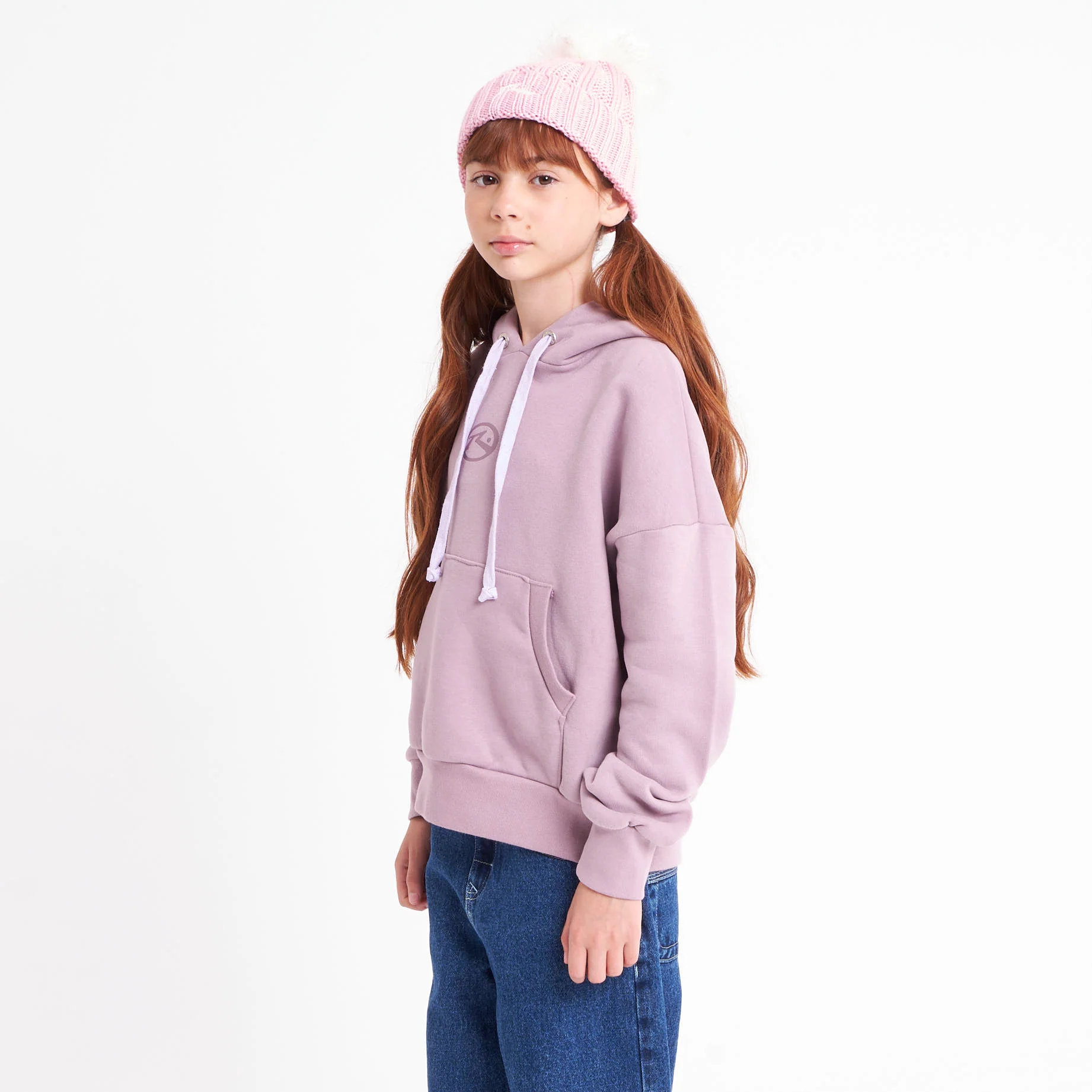 Canguro Rusty Rusty Essential Relaxed Hood Girls Elderberry - Image 8