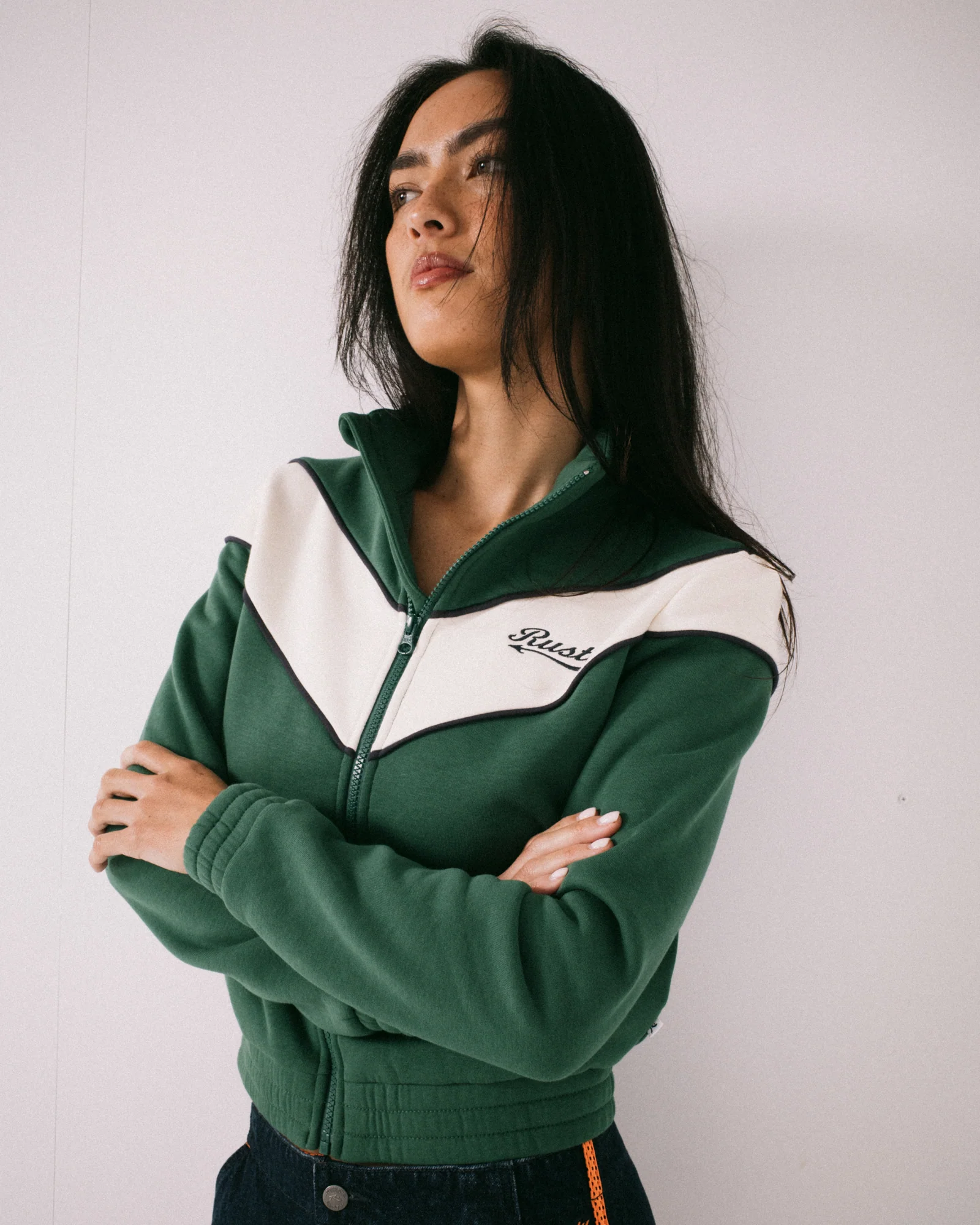 Canguro Rusty Fever Zip Through Fleece Green Bean - Image 3