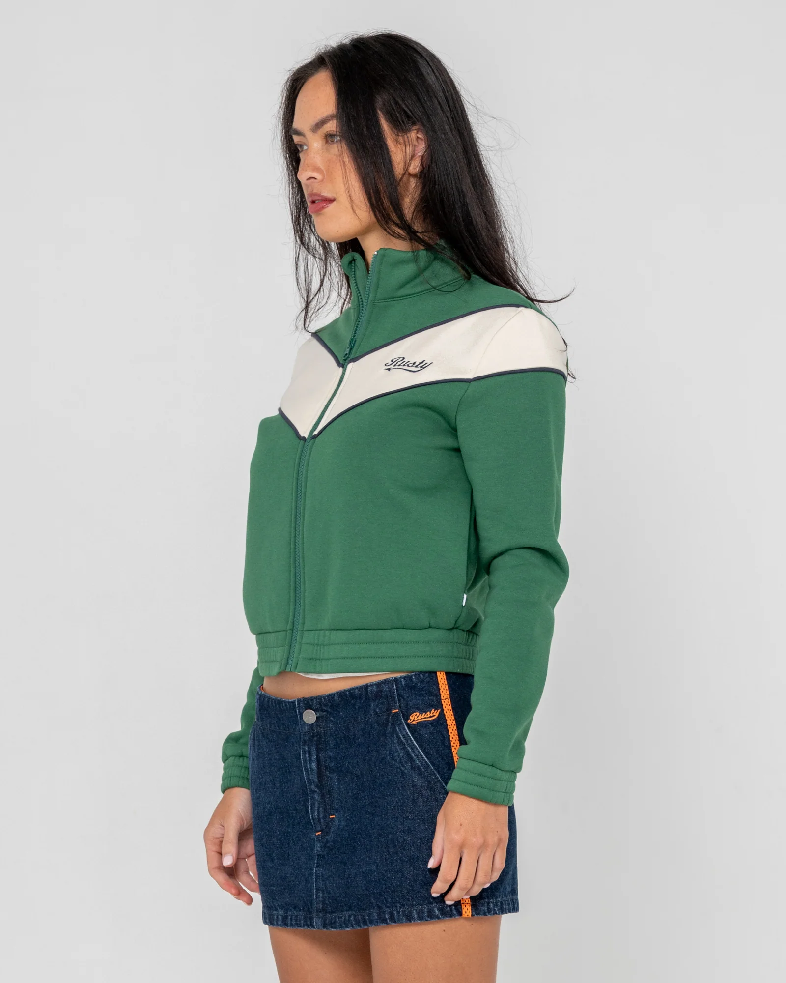 Canguro Rusty Fever Zip Through Fleece Green Bean - Image 4
