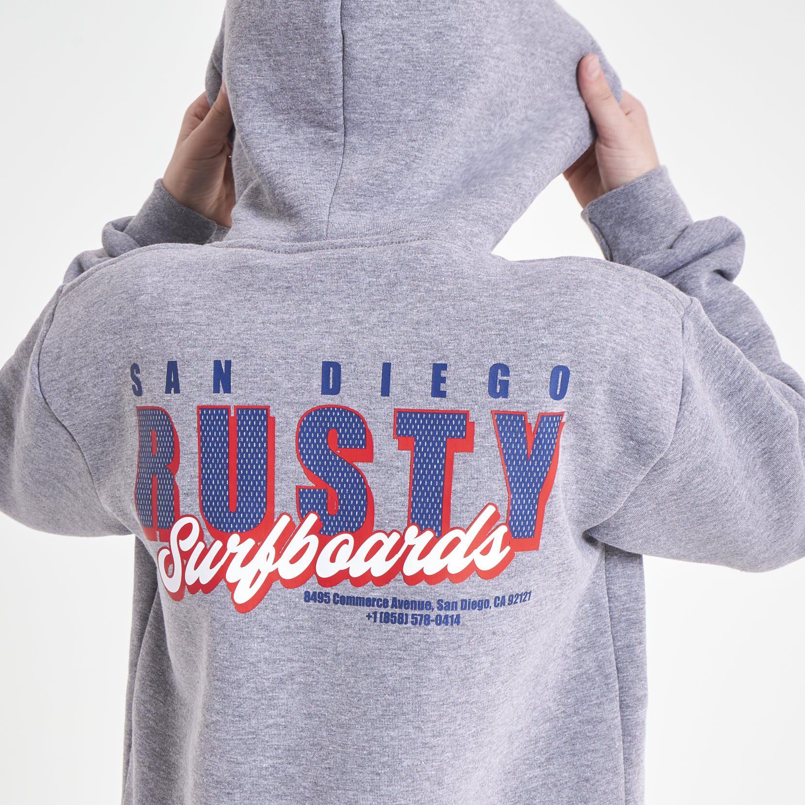Canguro Rusty Double Shooter Hood Jr Grey Marle - Image 3