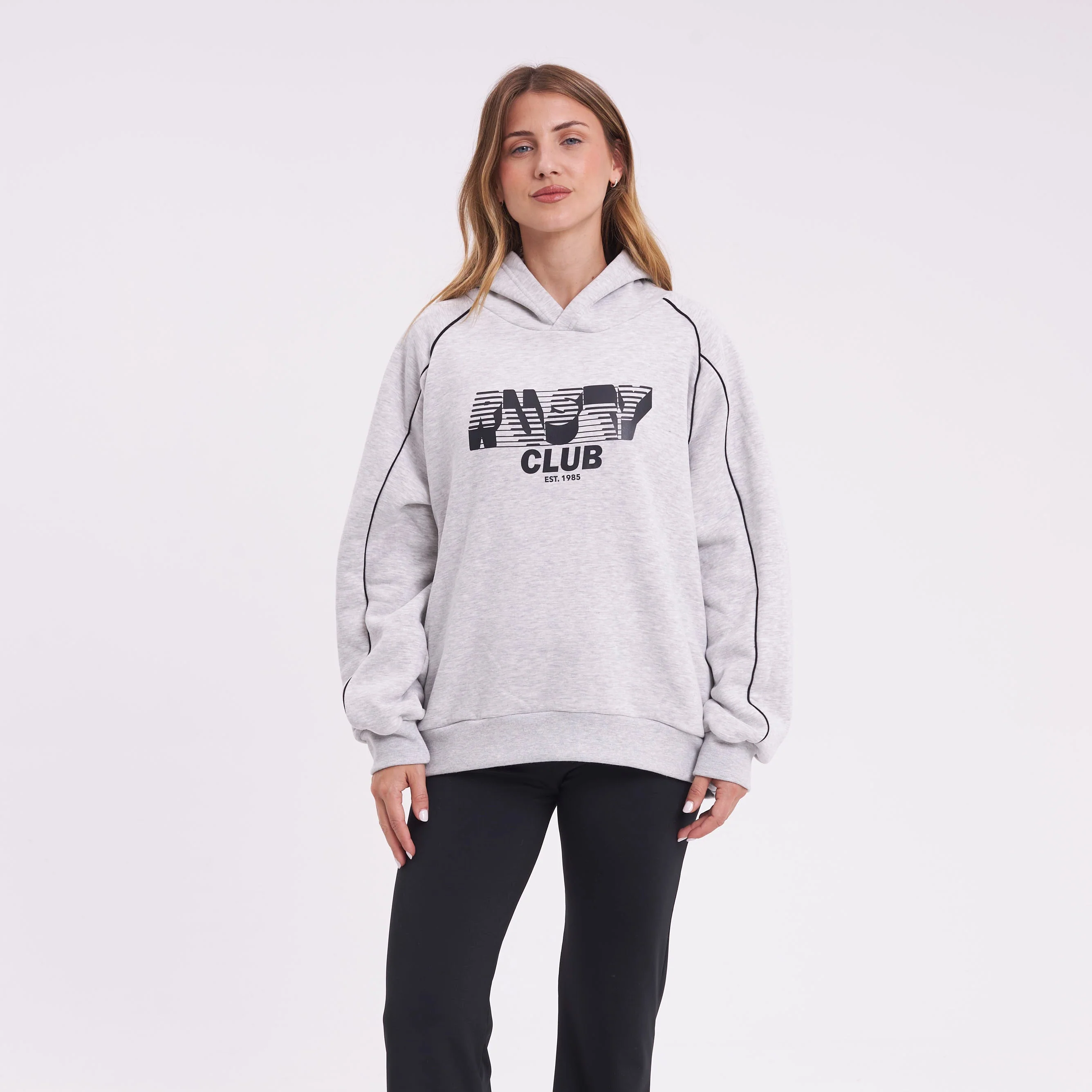 Canguro Rusty Roll Out Oversize Hood Ld Grey Marle - Image 3