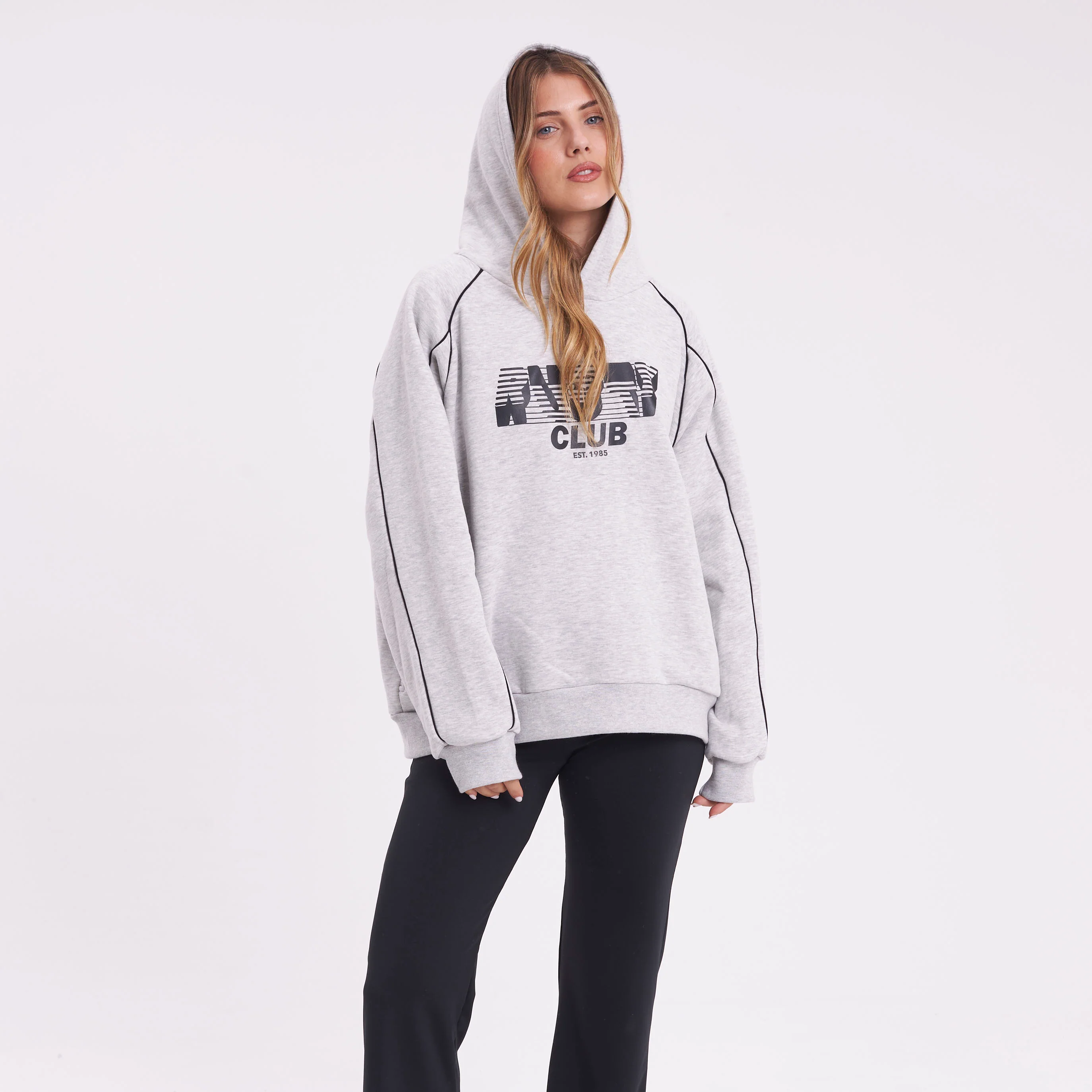 Canguro Rusty Roll Out Oversize Hood Ld Grey Marle - Image 4