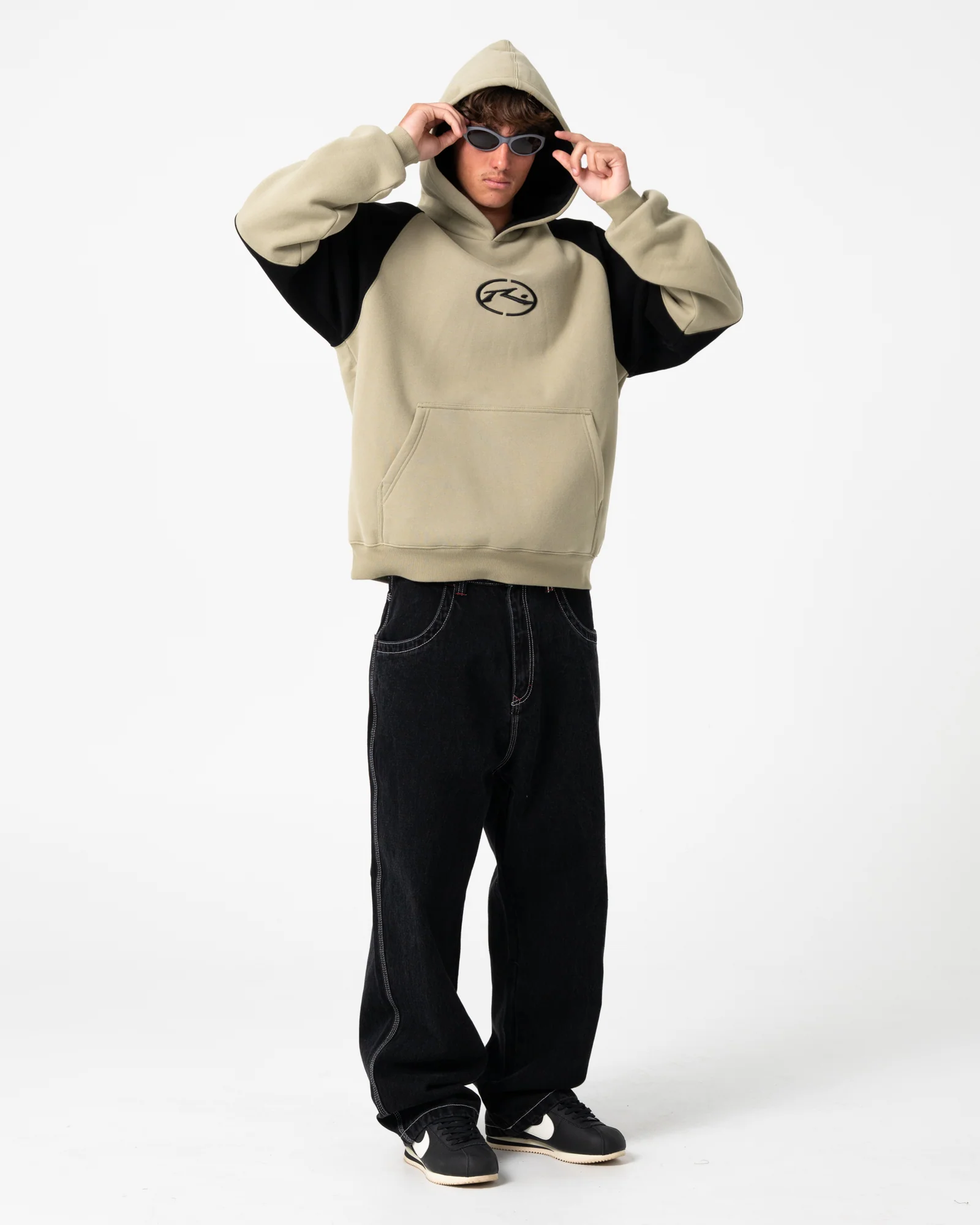 Canguro Rusty Shesh Besh Hooded Fleece Abbey Stone - Image 3