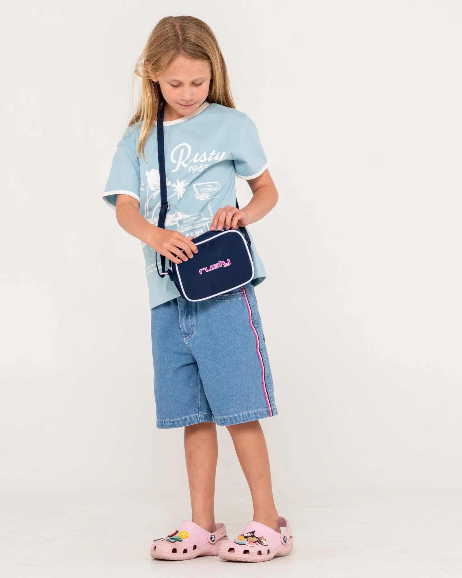 Cartera Rusty Sandy Crossbody Bag Navy Blue - Image 5