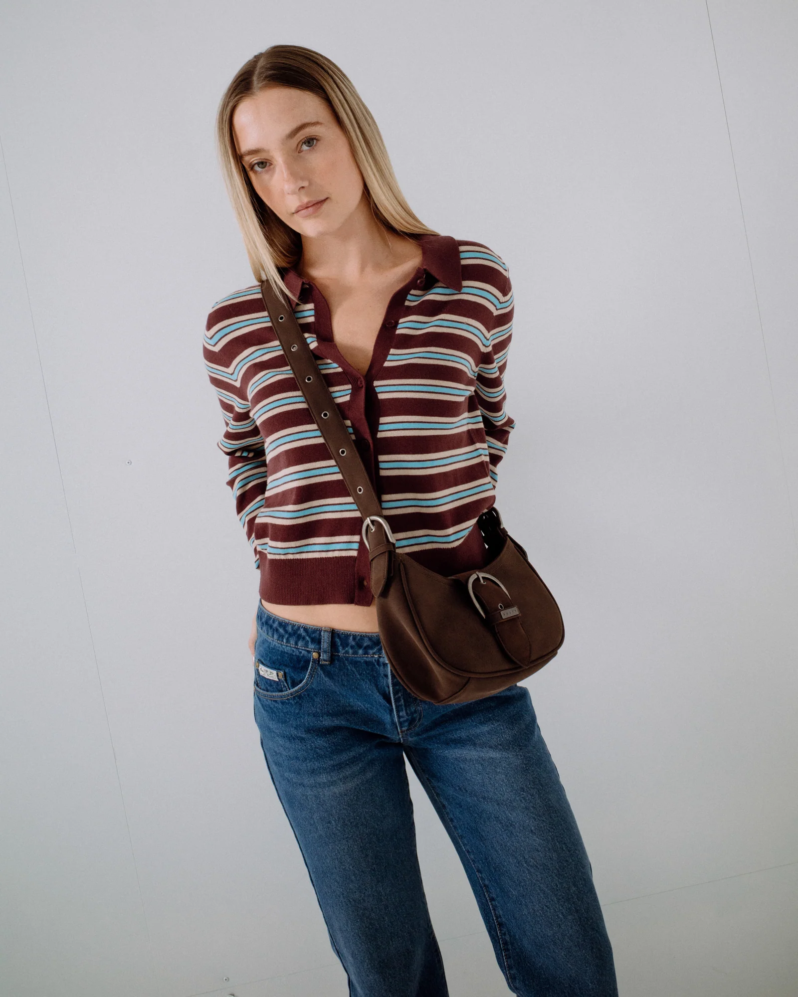 Cartera Rusty Rodeo Suede Handbag Pinecone - Image 8
