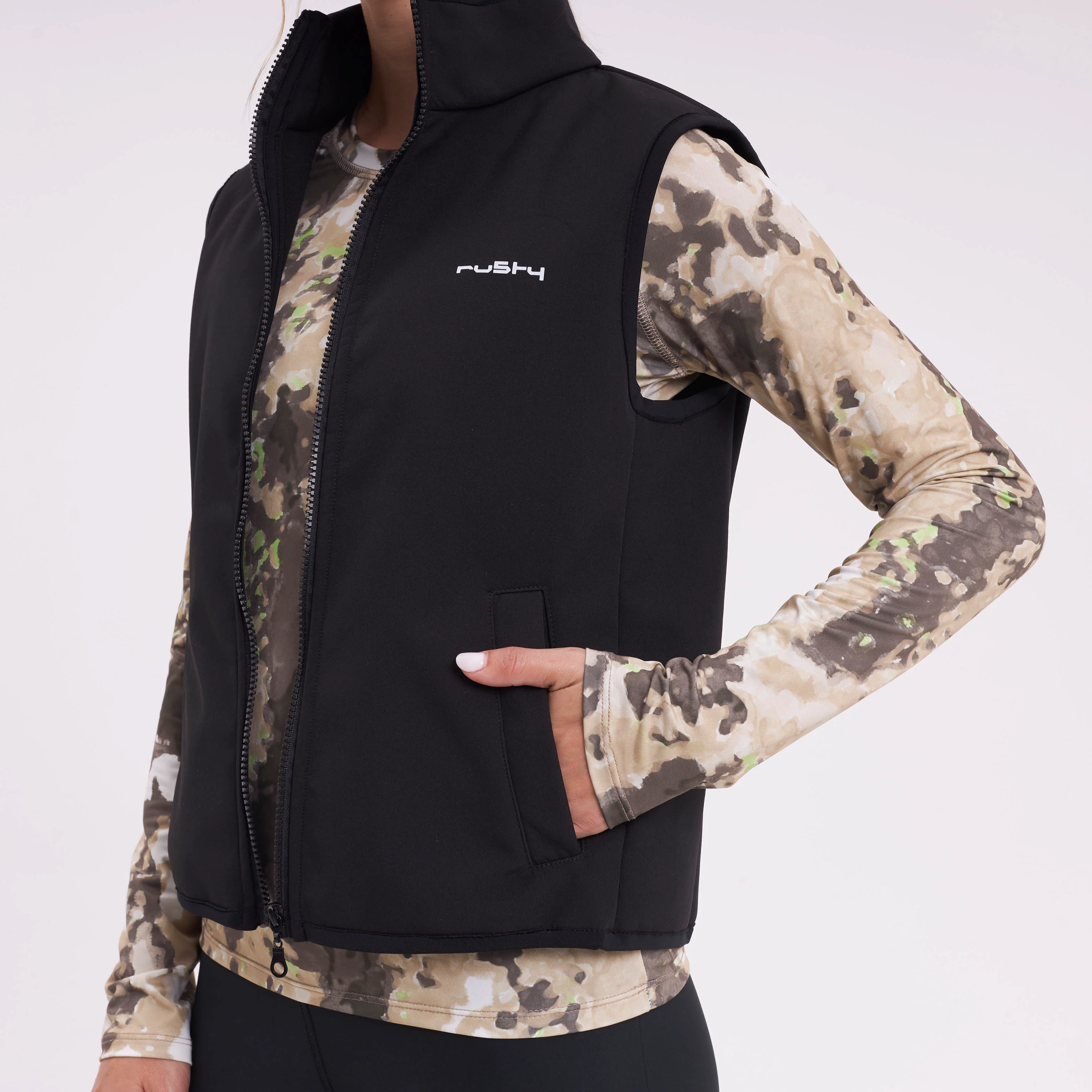 Chaleco Rusty Day Dreamer Sporty Vest Ld Black - Image 3