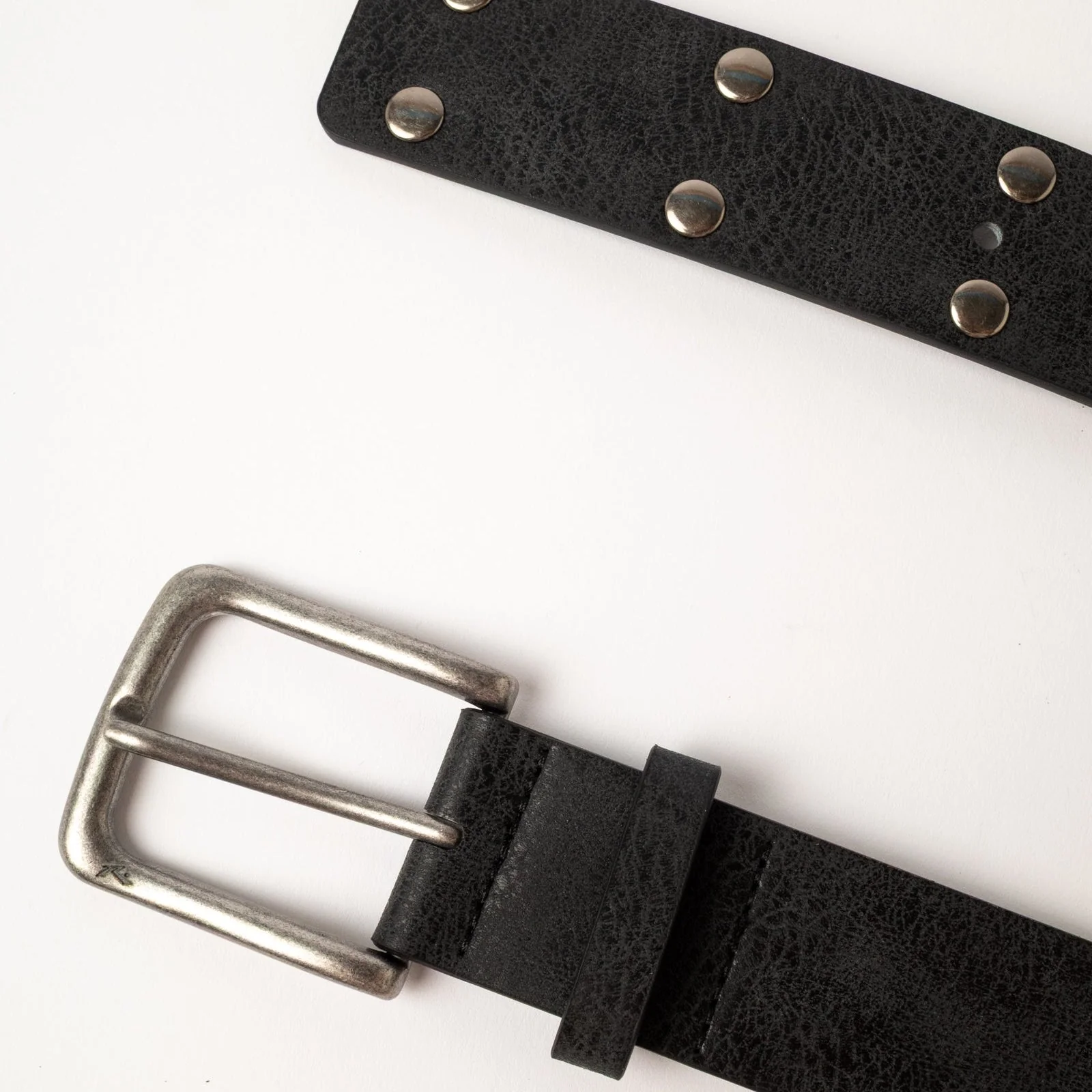 Cinturon Rusty Worn Out Stud Belt* Black - Image 4