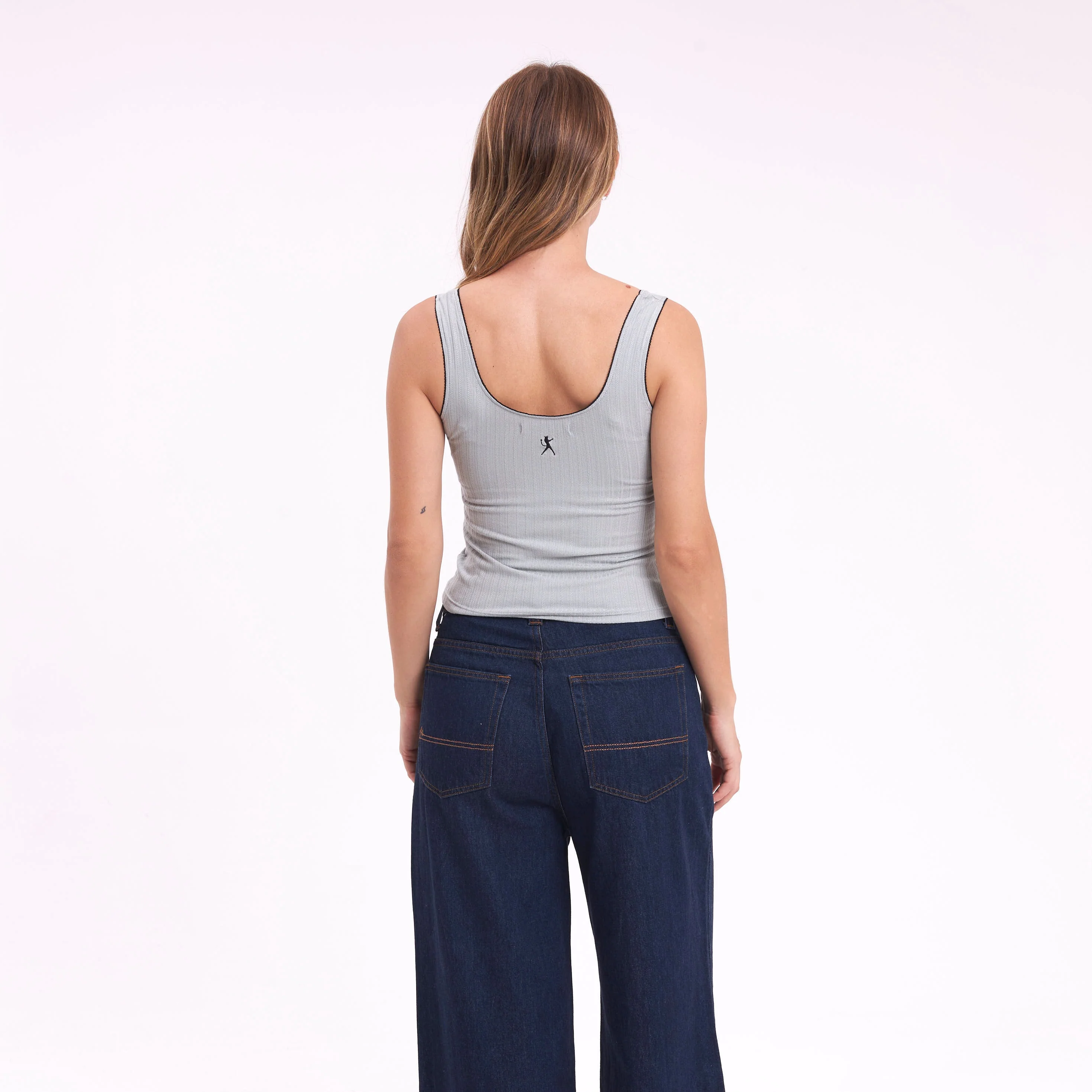 Fashion Top Rusty Cassian Fall Scoop Neck Tank Ld Grey - Image 4