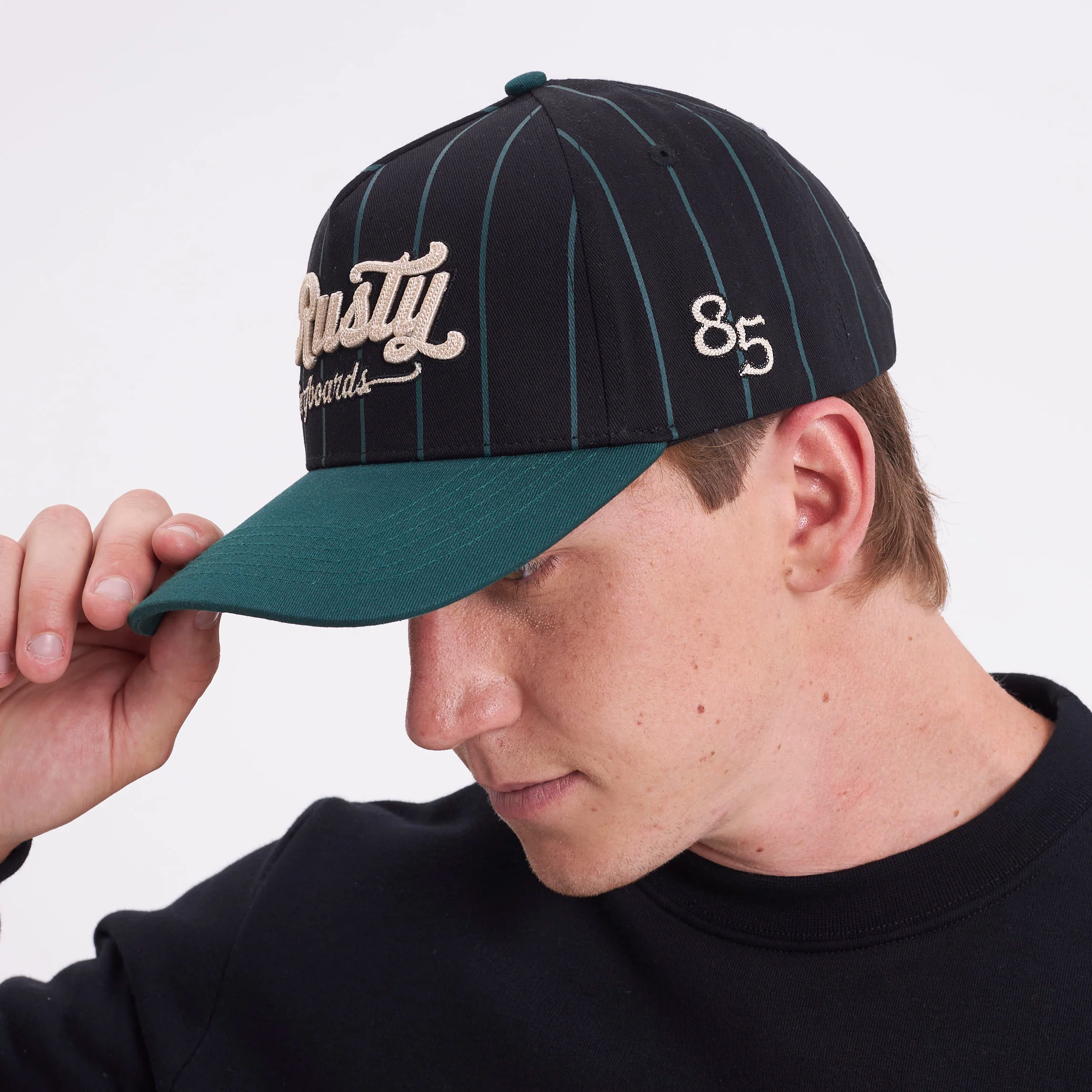Gorra Rusty Roarset Cap Black/Green - Image 2