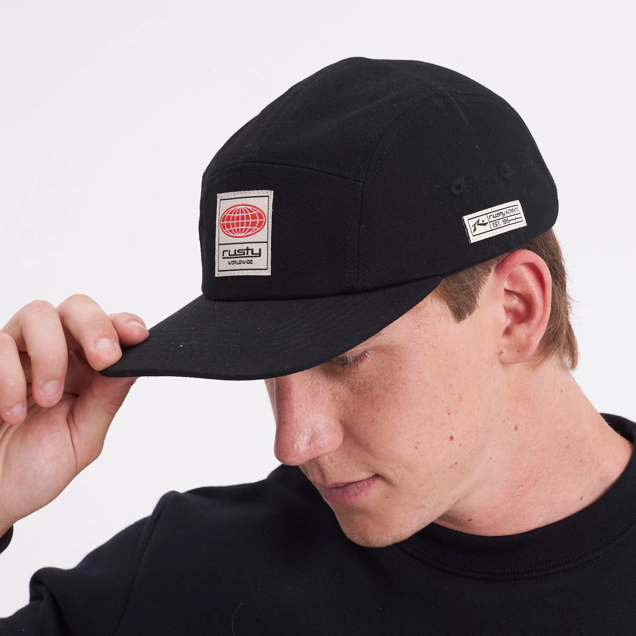 Gorra Rusty Jealous Five Panels Cap Black - Image 2