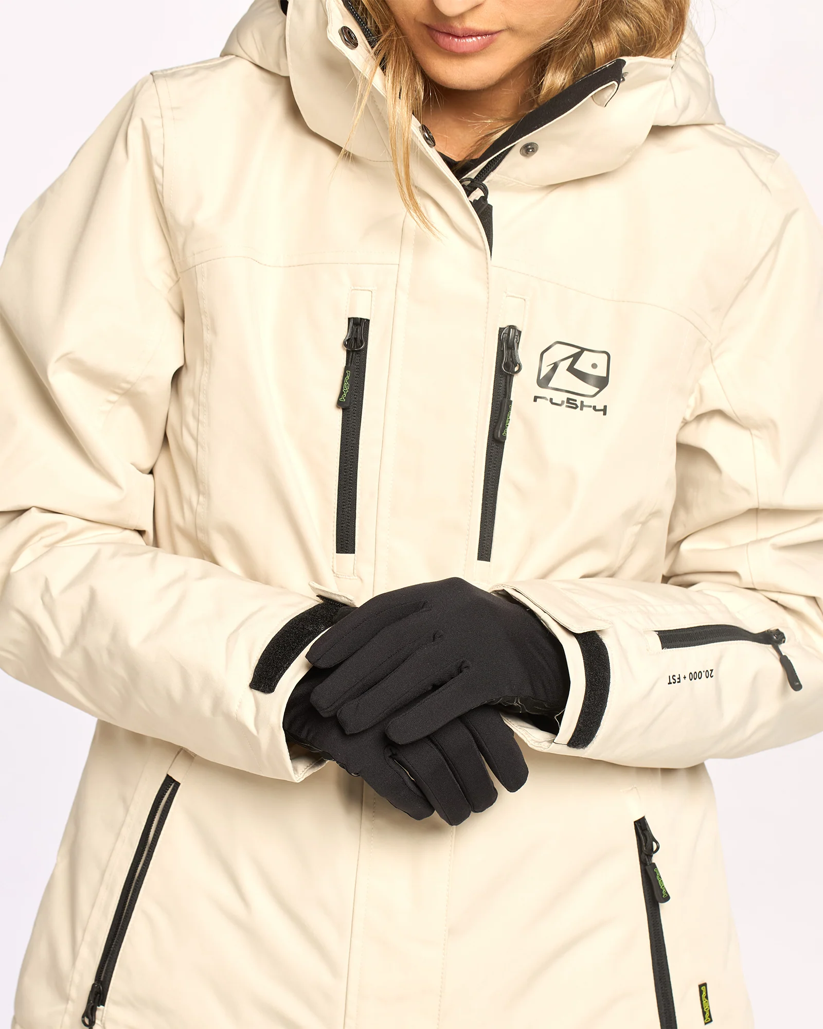 Guantes Rusty Rabbit Thermal Lines Gloves Black - Image 2
