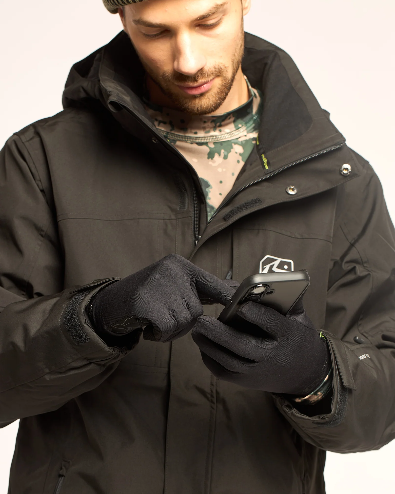 Guantes Rusty Rabbit Thermal Lines Gloves Black - Image 3