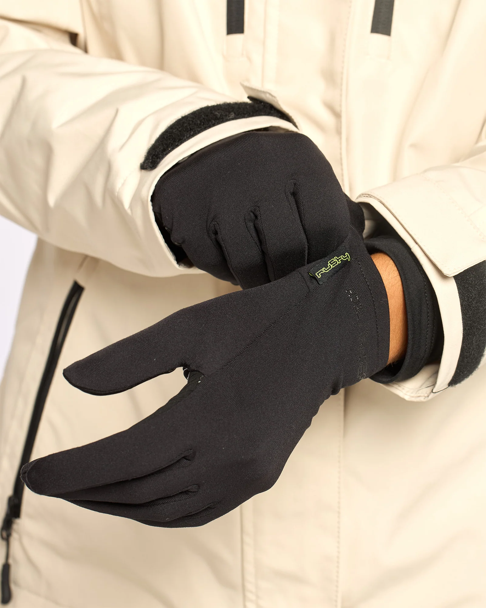 Guantes Rusty Rabbit Thermal Lines Gloves Black - Image 4