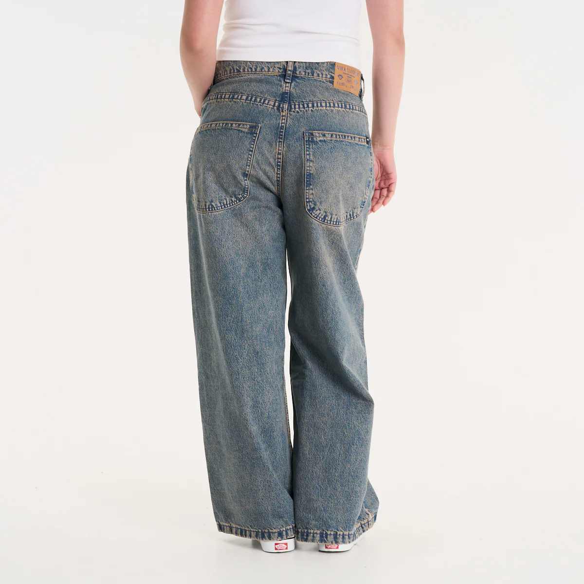 Jean Vulk Erza Wide Long Jean Blue Sand - Image 10