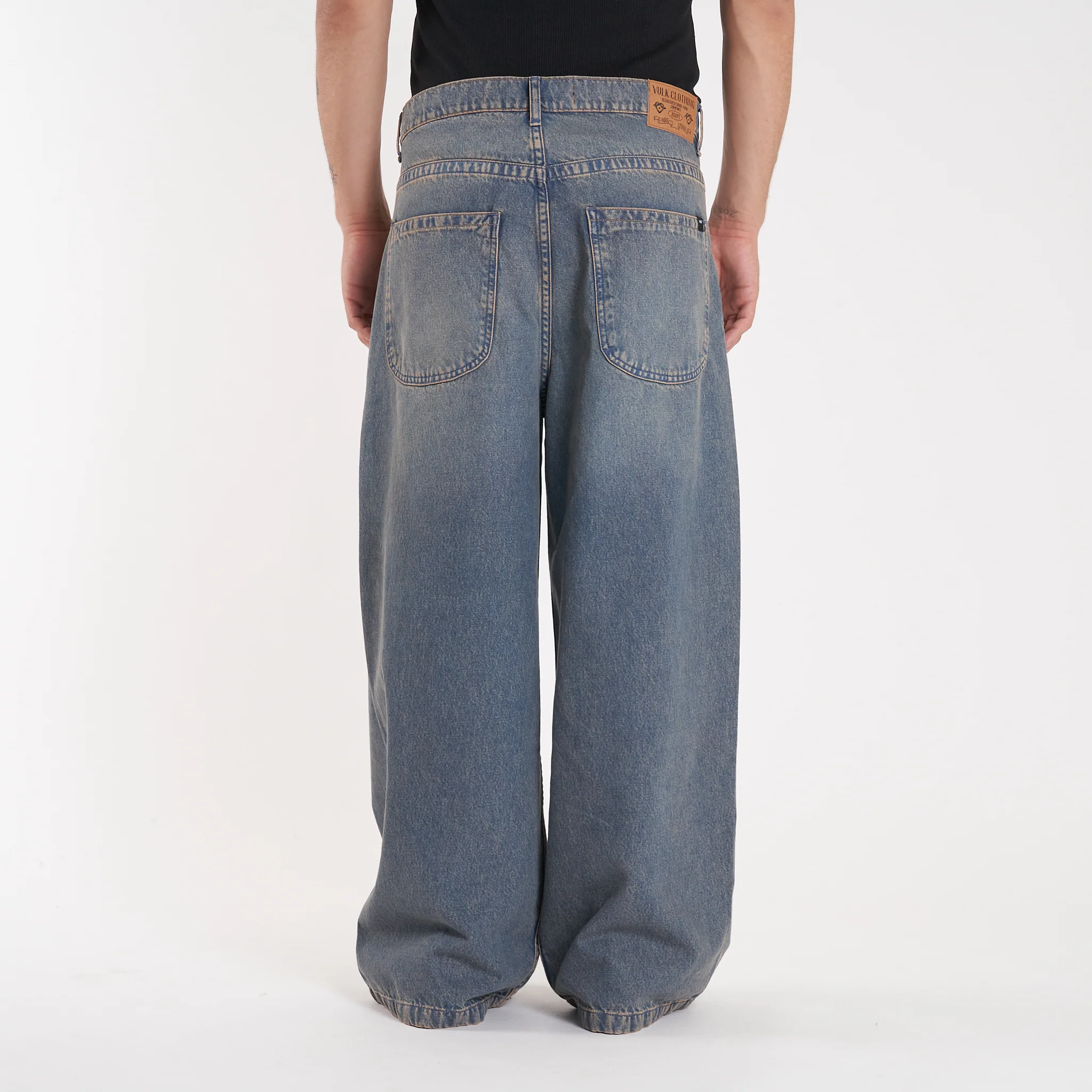 Jean Vulk Erza Wide Long Jean Blue Sand - Image 11