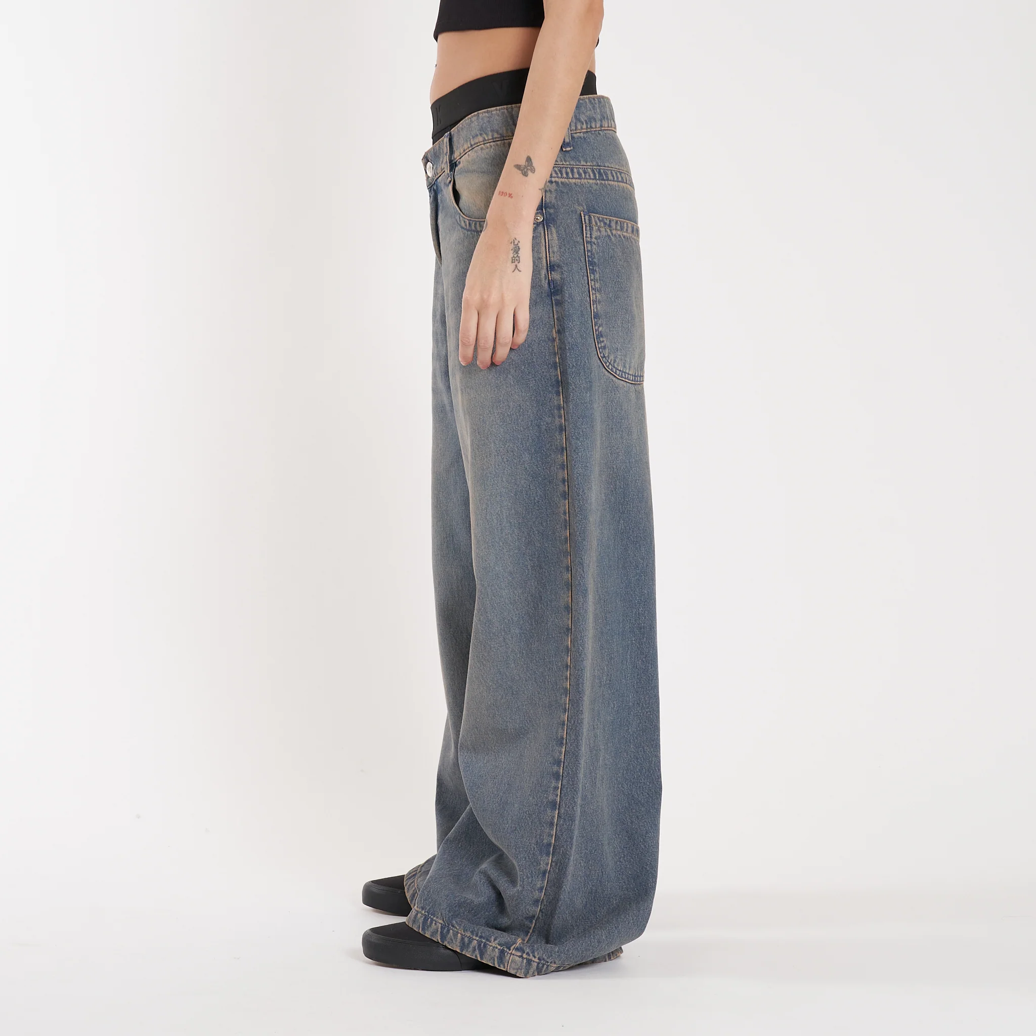 Jean Vulk Erza Wide Long Jean Blue Sand - Image 6