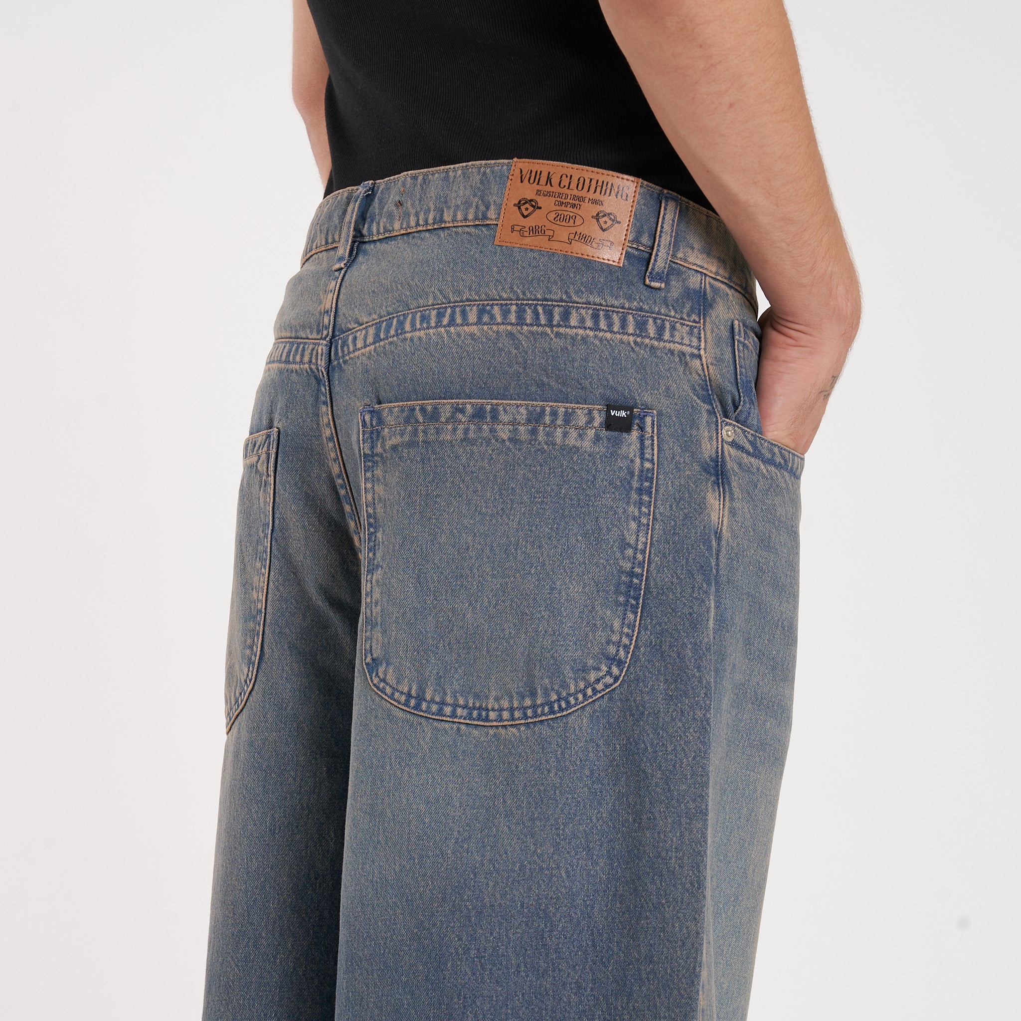 Jean Vulk Erza Wide Long Jean Blue Sand - Image 7