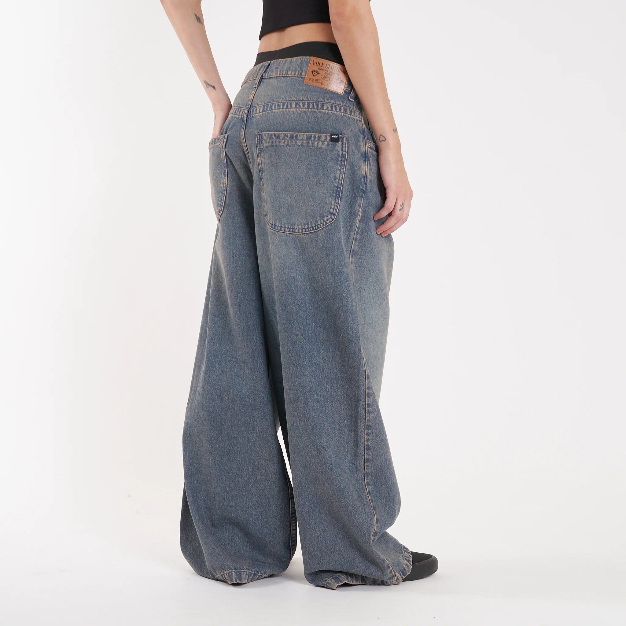 Jean Vulk Erza Wide Long Jean Blue Sand - Image 8