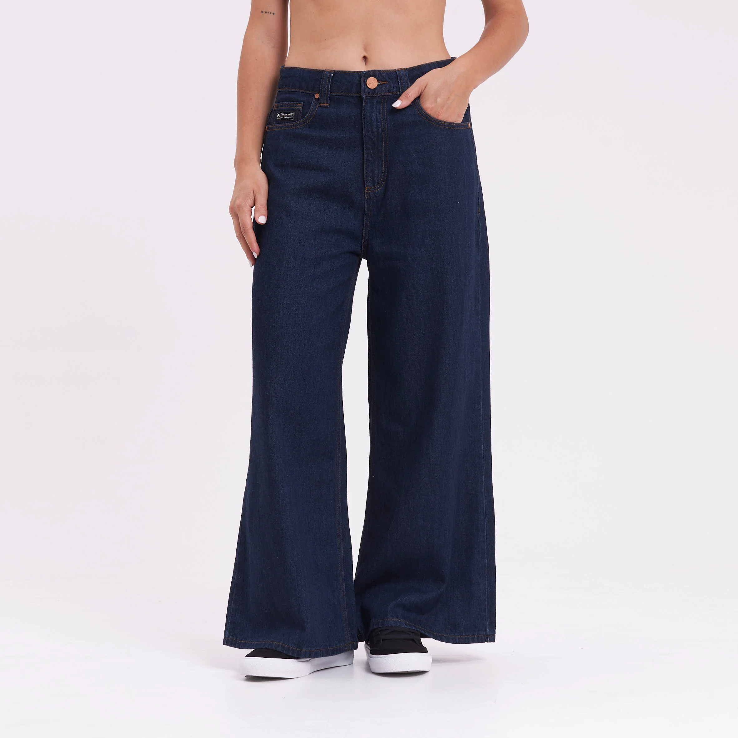 Jean Rusty Wendy Hi Rise Wide Leg Jean Ld Deep Blue - Image 3