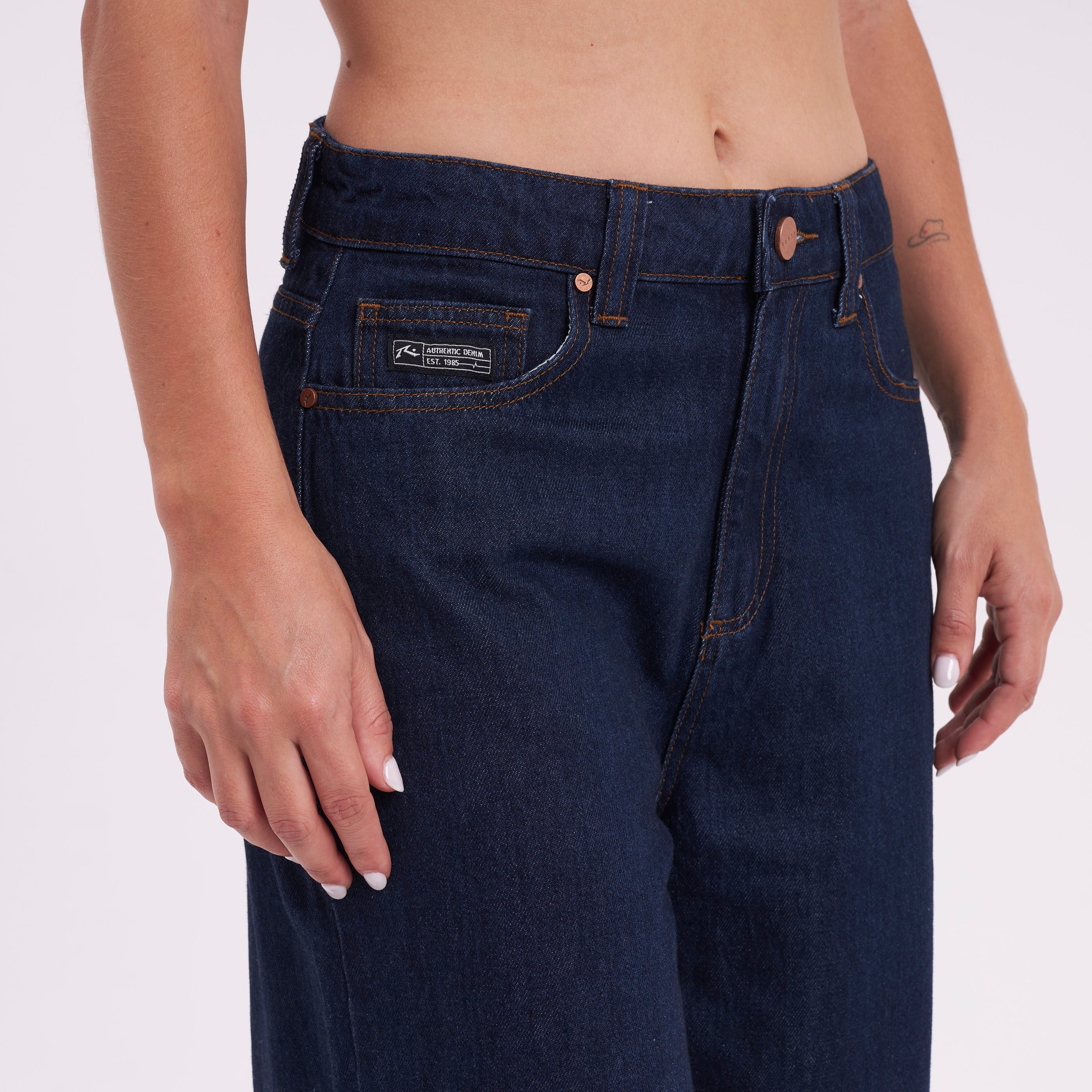 Jean Rusty Wendy Hi Rise Wide Leg Jean Ld Deep Blue - Image 8