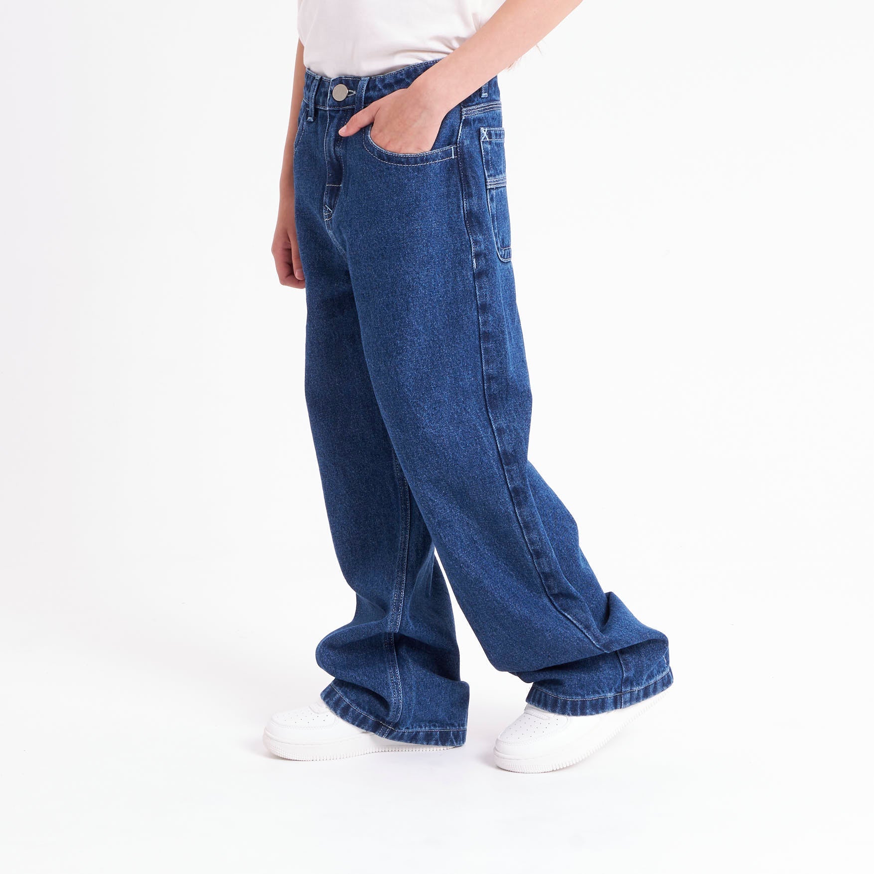 Jean Rusty Lizzy Mid Rise Jean Girls Deep Sea Blue - Image 2