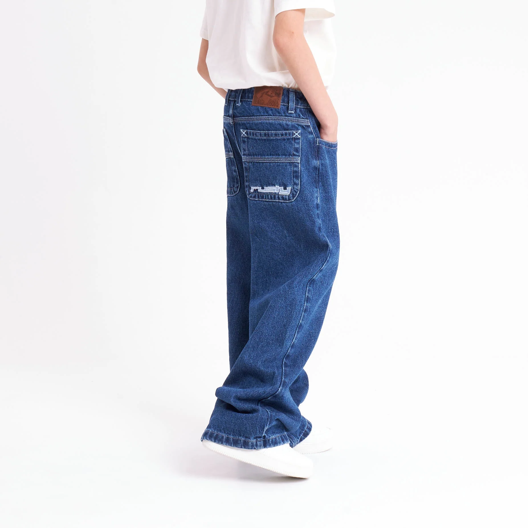 Jean Rusty Lizzy Mid Rise Jean Girls Deep Sea Blue - Image 4