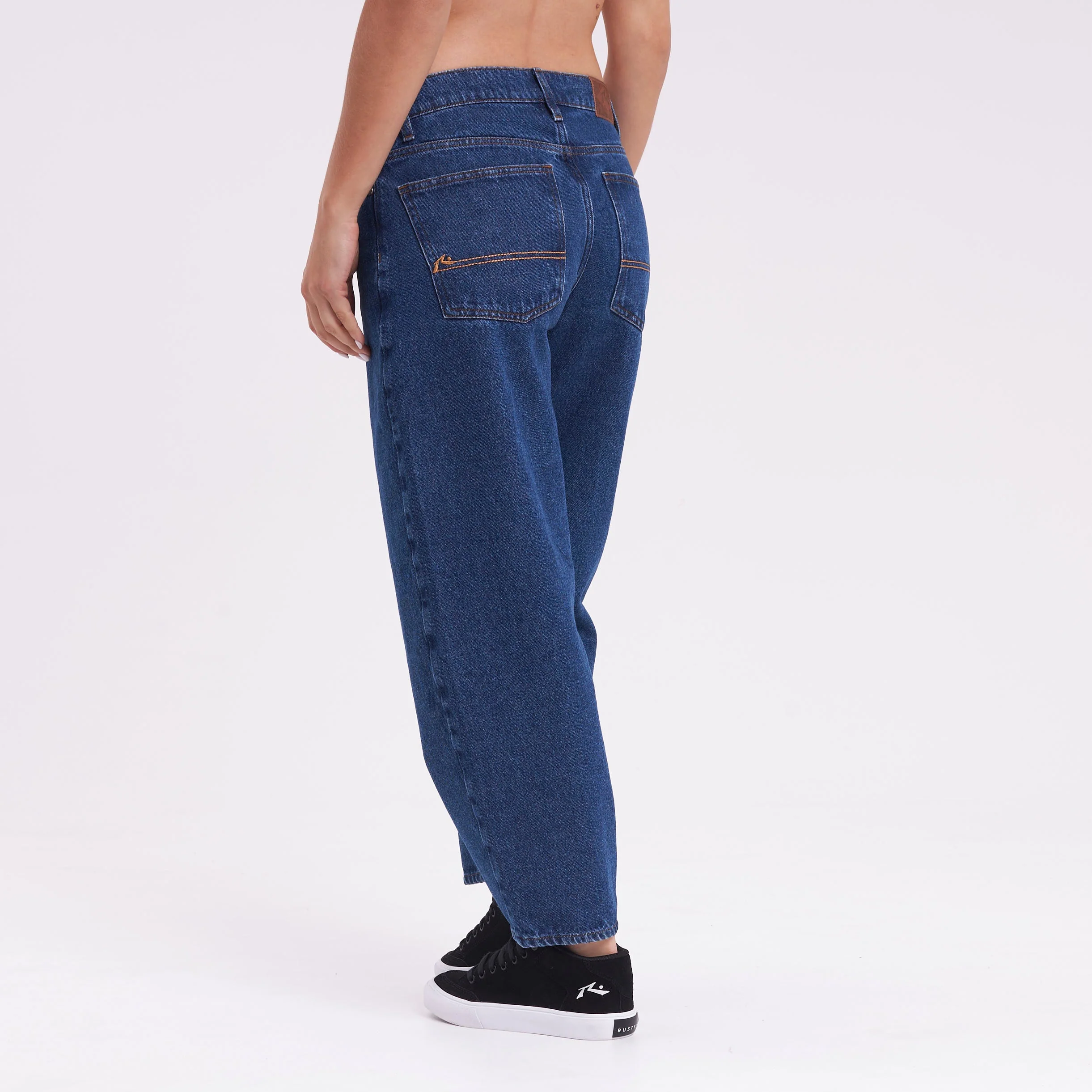 Jean Rusty Better Days Barrel Hi Rise Jean Ld Middy Blue - Image 5
