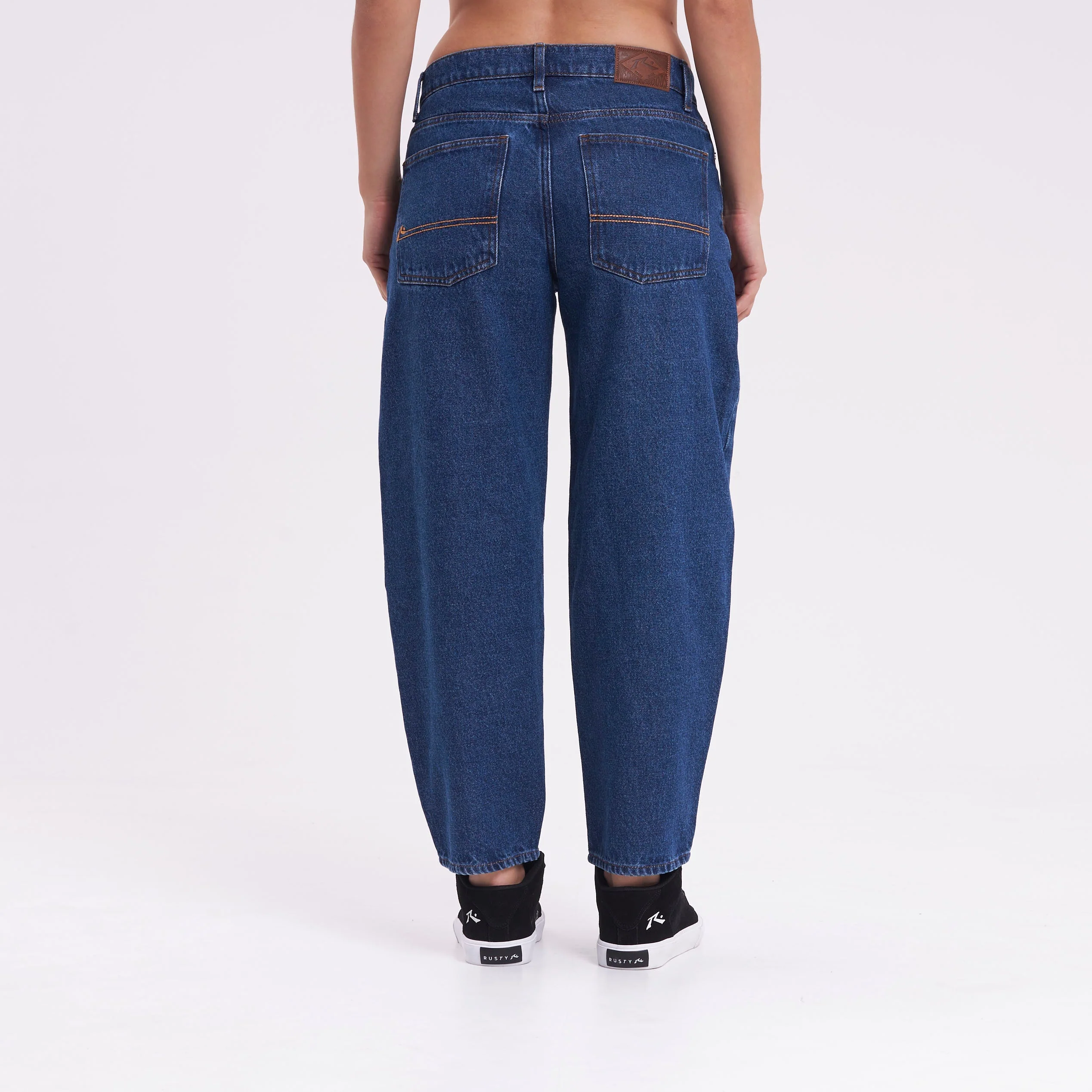 Jean Rusty Better Days Barrel Hi Rise Jean Ld Middy Blue - Image 6
