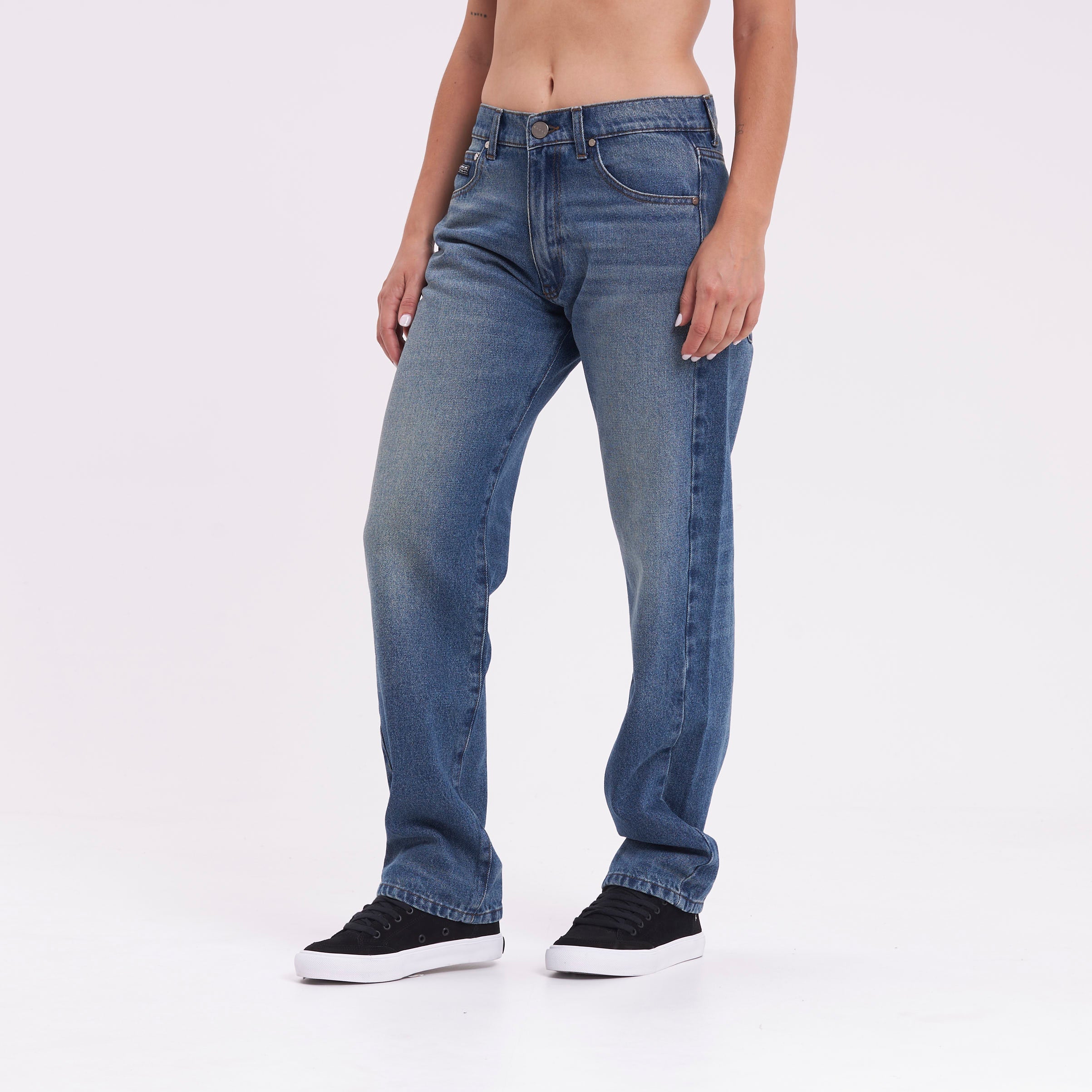 Jean Rusty Drive Boyfriend Baggy Jean Ld Middy Blue - Image 5