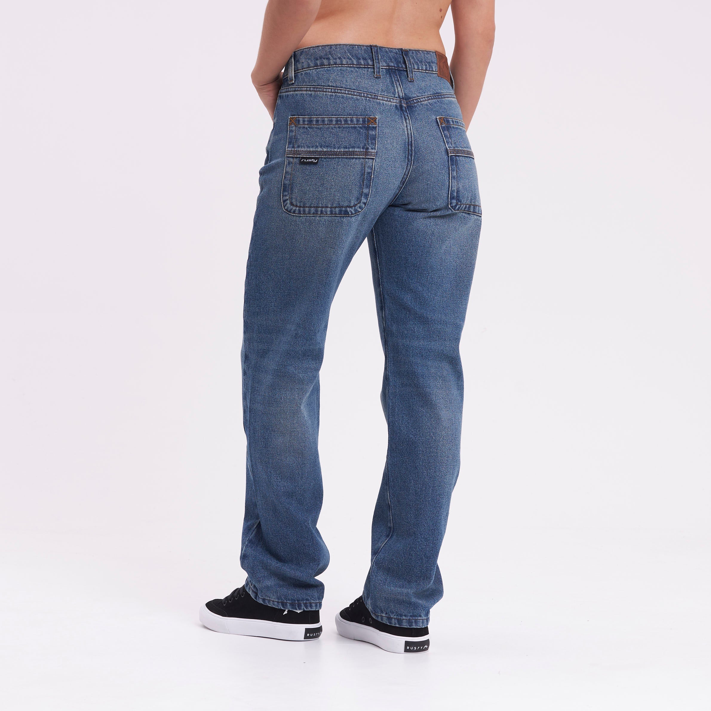 Jean Rusty Drive Boyfriend Baggy Jean Ld Middy Blue - Image 6